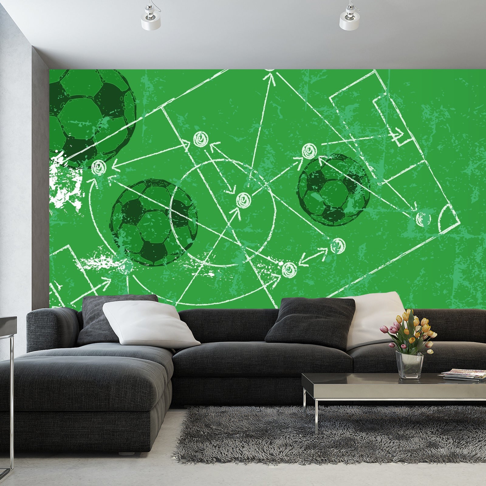 Fototapet Taktikk I Fotball