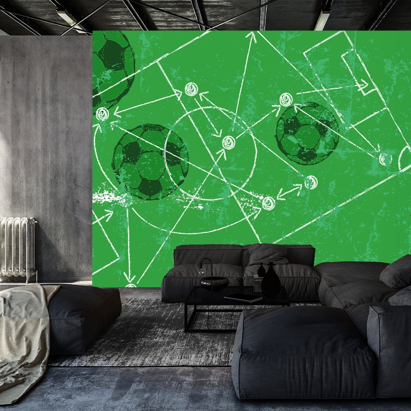 Fototapet Taktikk I Fotball