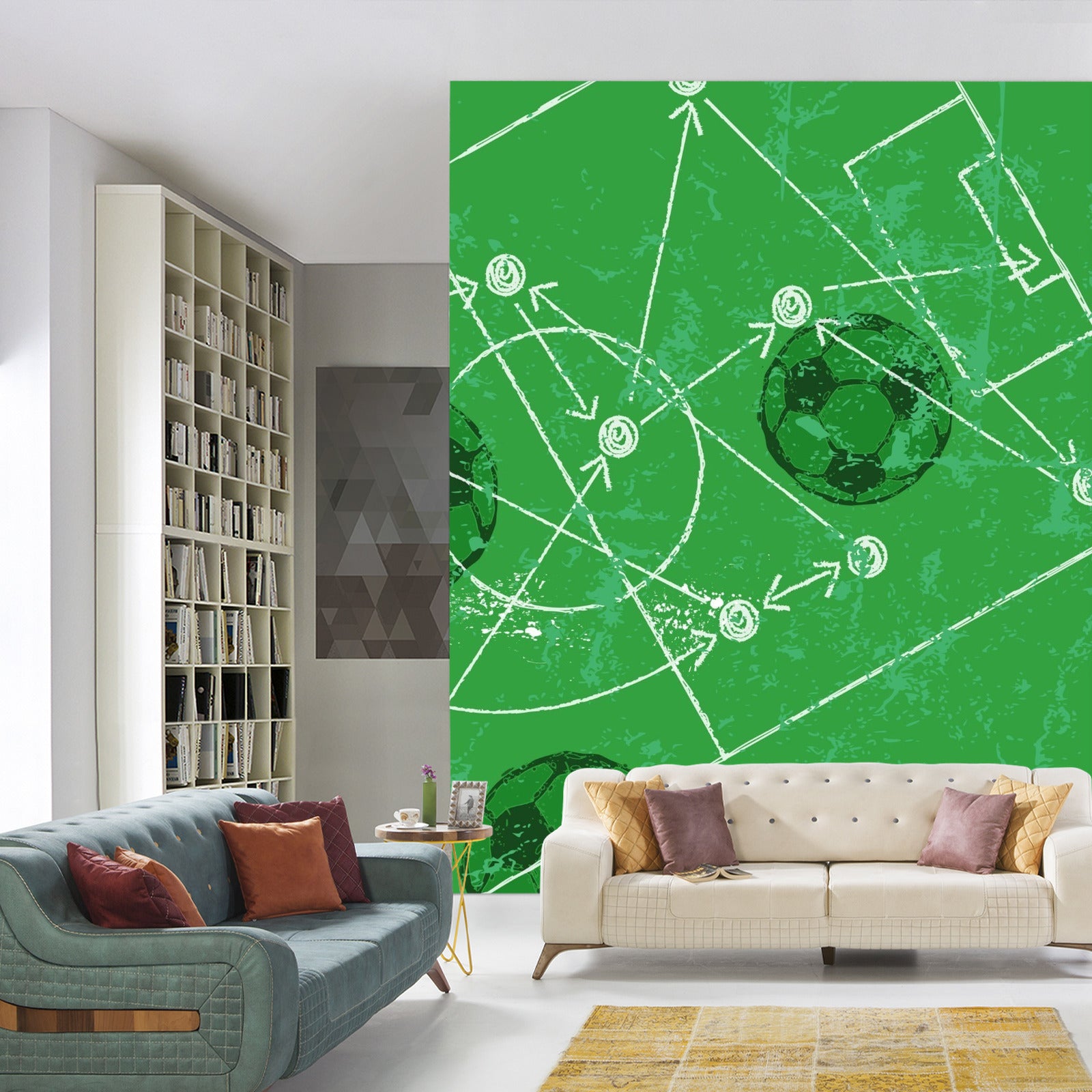 Fototapet Taktikk I Fotball