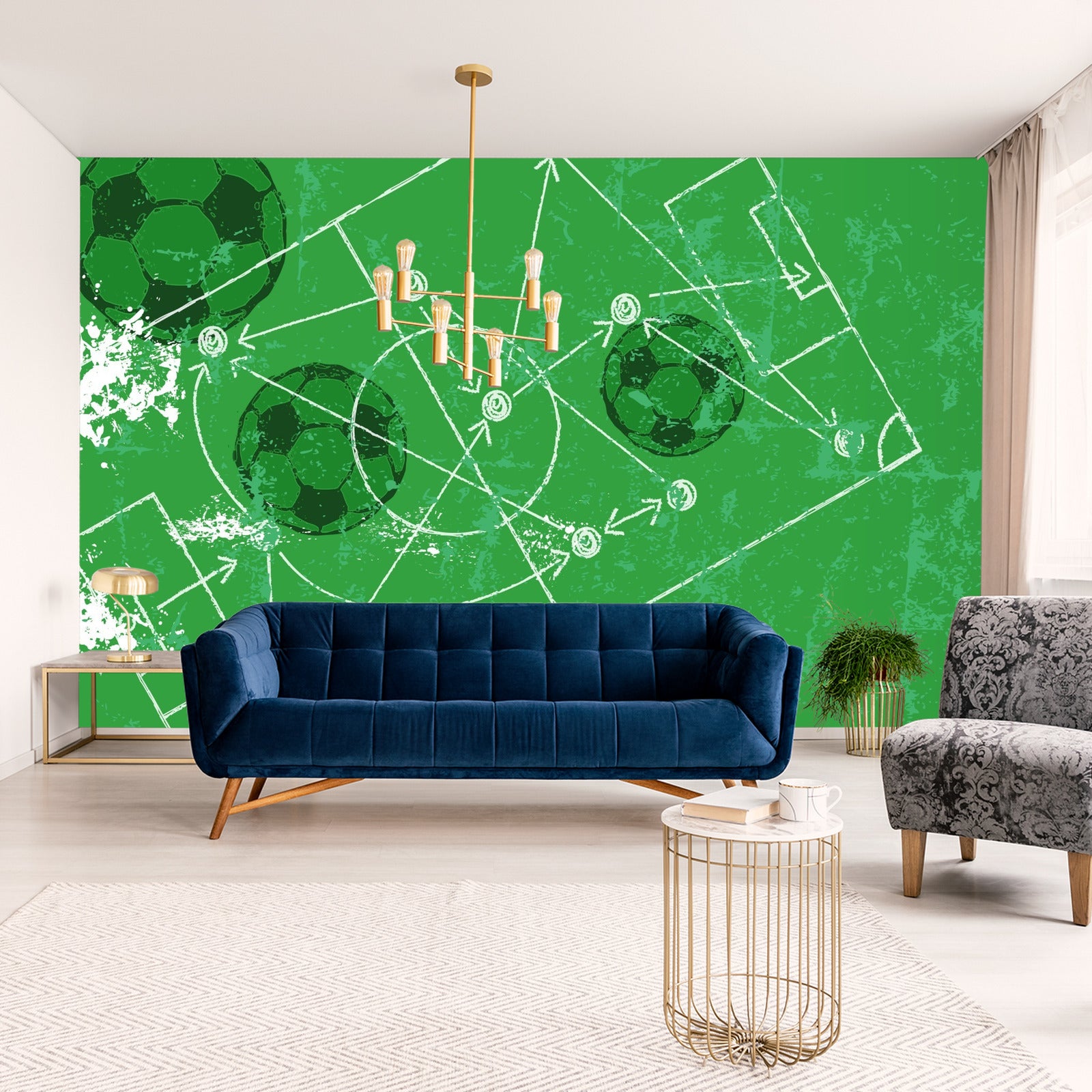 Fototapet Taktikk I Fotball