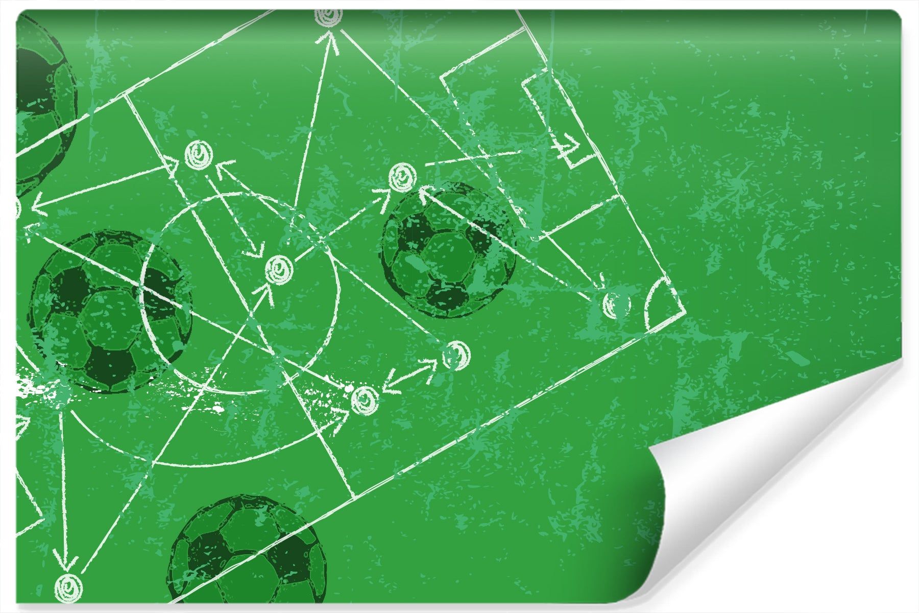 Fototapet Taktikk I Fotball