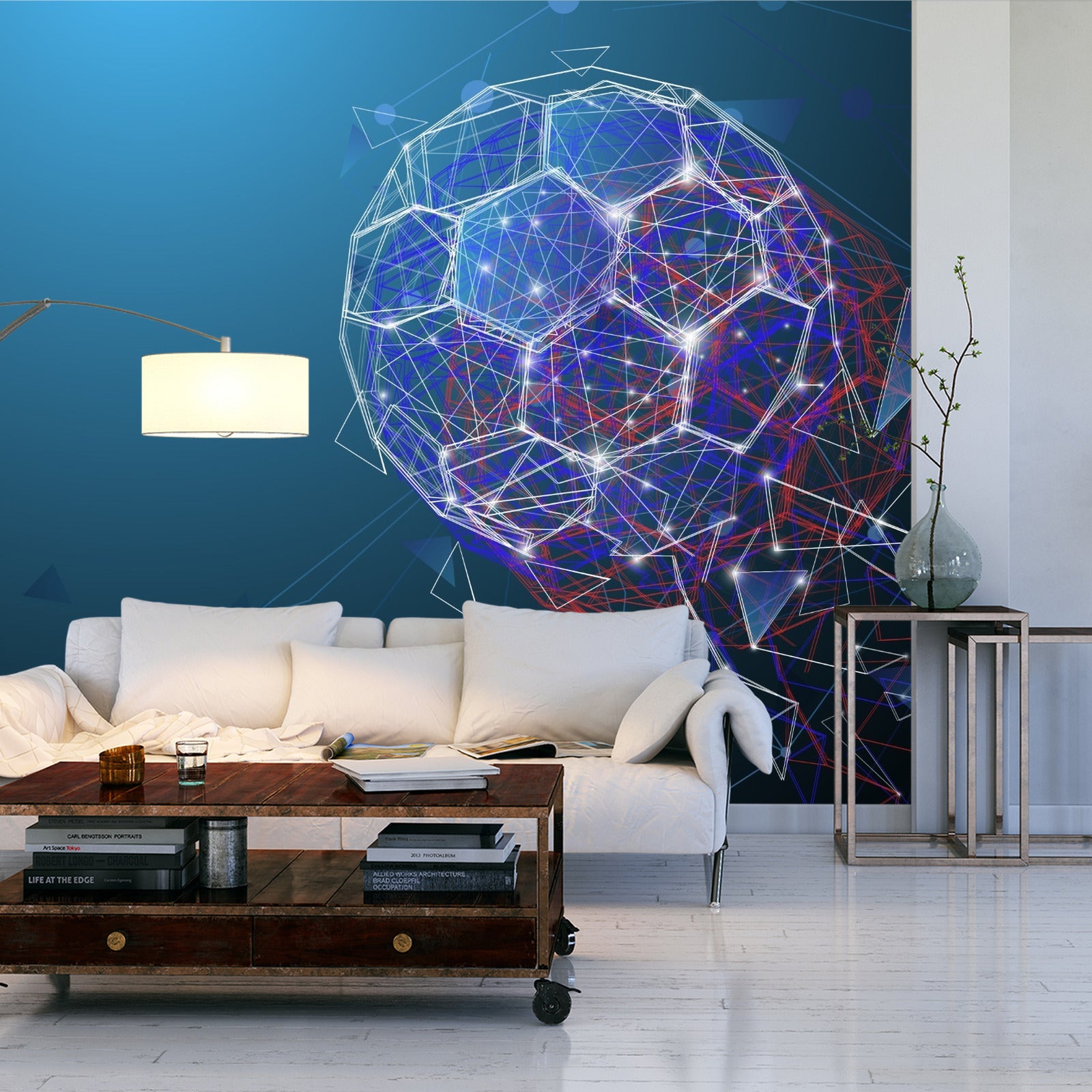 Fototapet Moderne Abstrakt Fotball