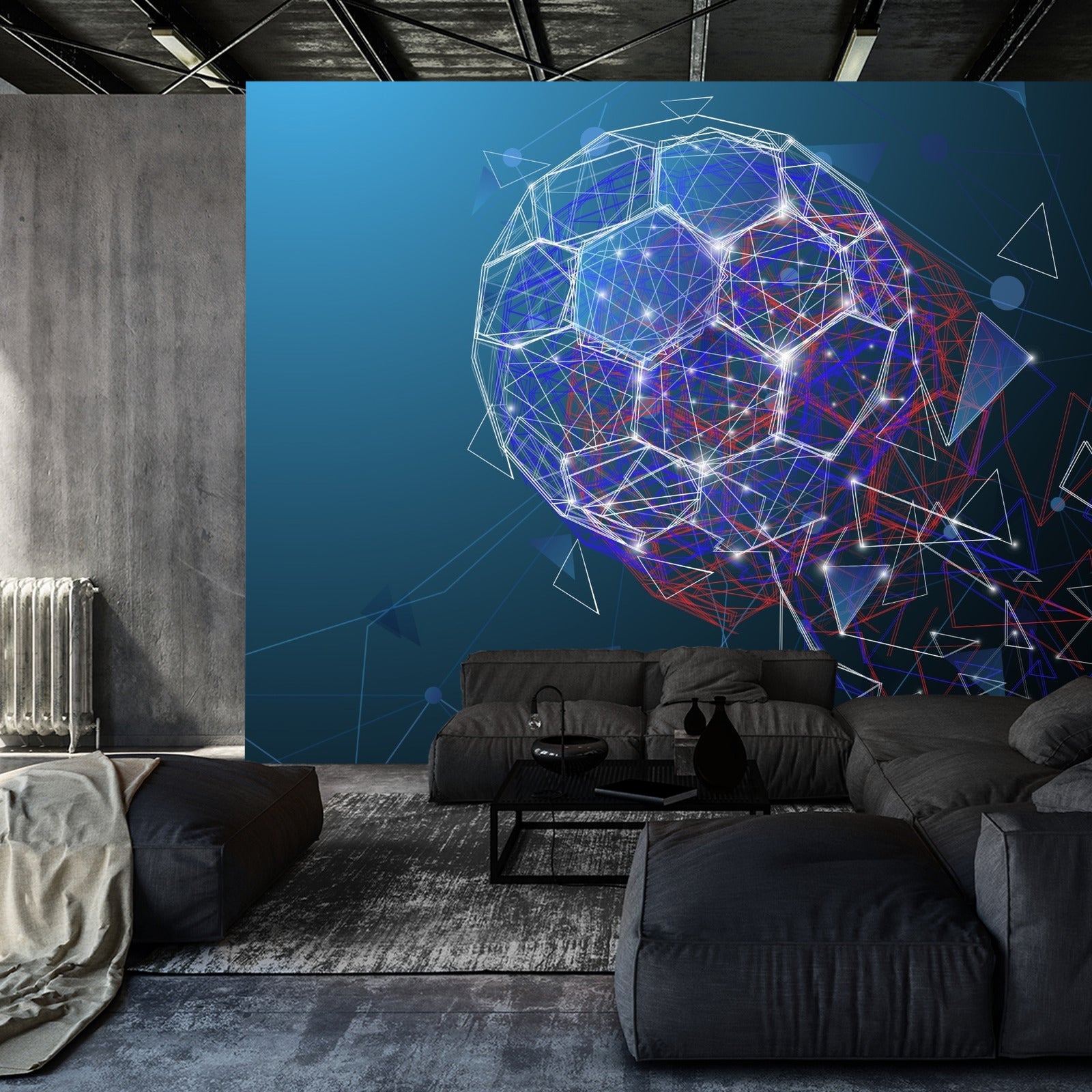 Fototapet Moderne Abstrakt Fotball