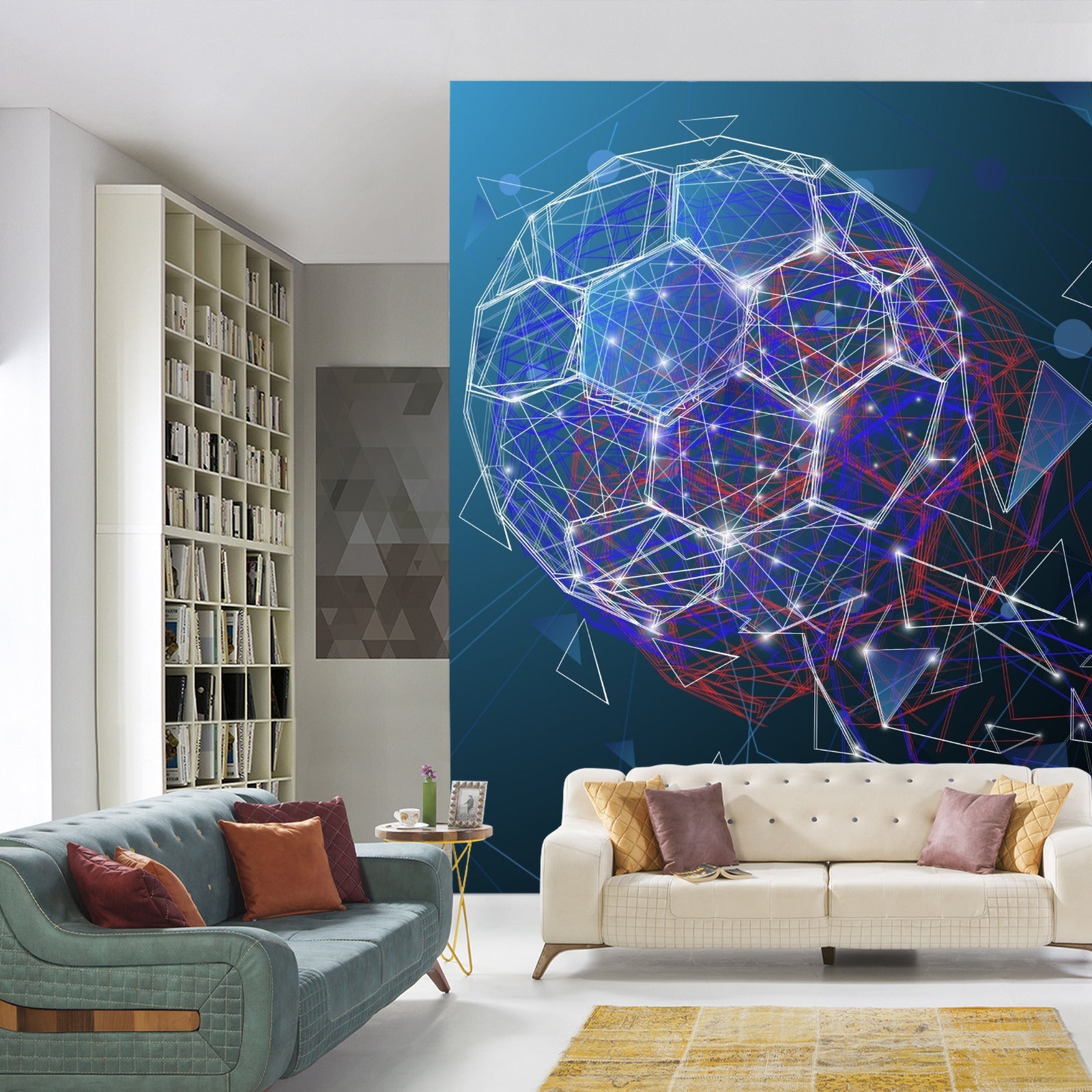 Fototapet Moderne Abstrakt Fotball