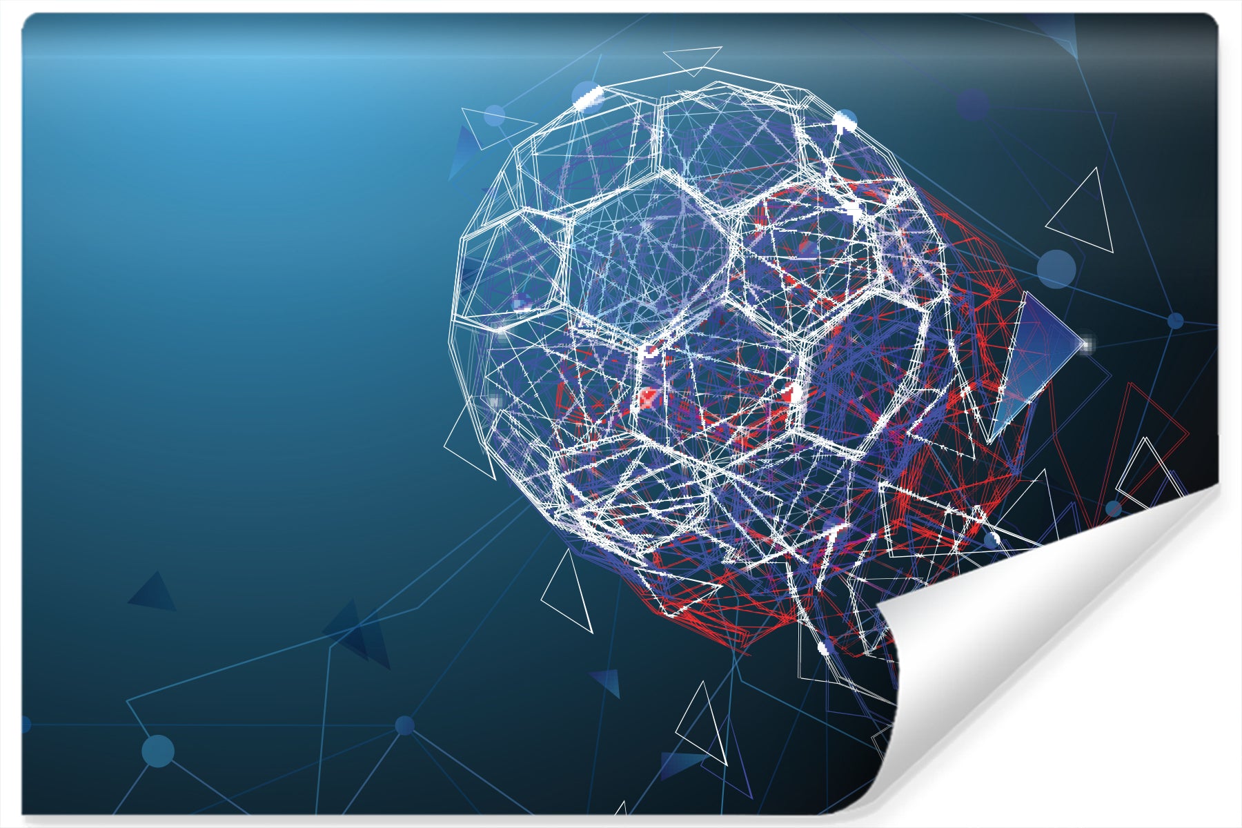 Fototapet Moderne Abstrakt Fotball