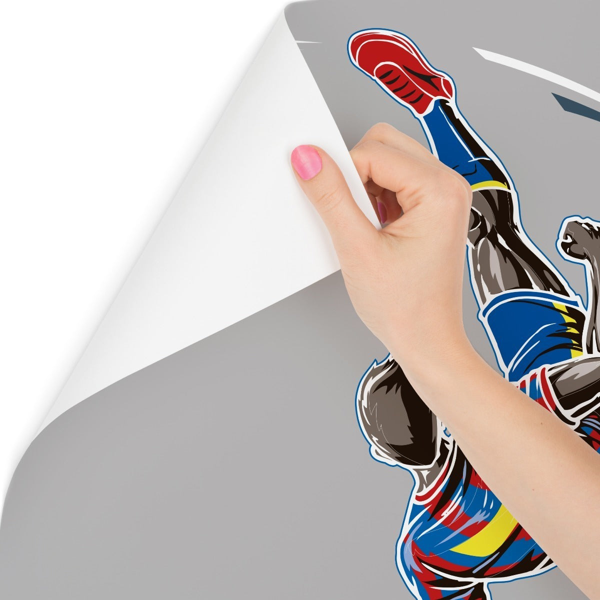 Fototapet Fotballspiller Gjør En Vending