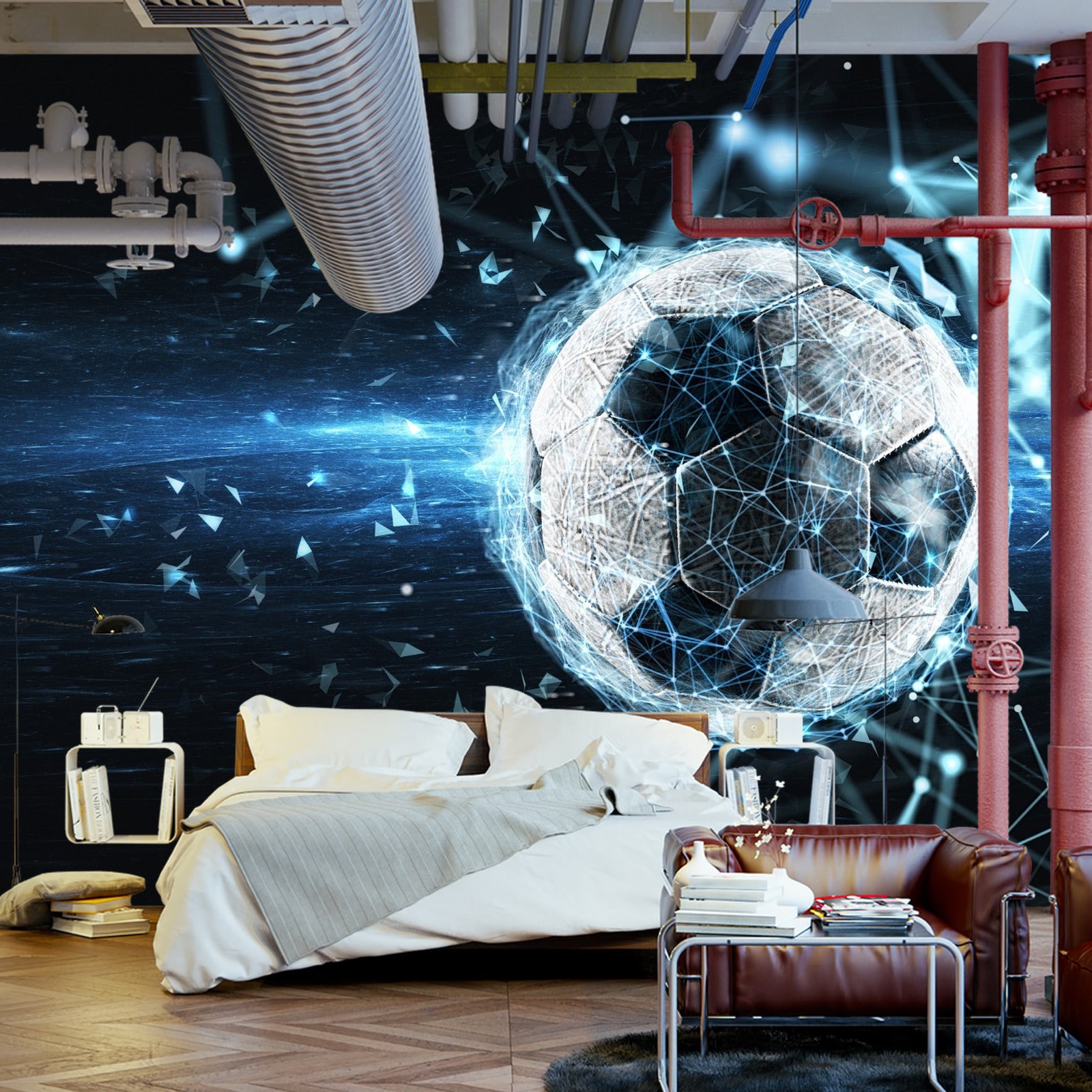 Fototapet Fotball I Moderne Stil