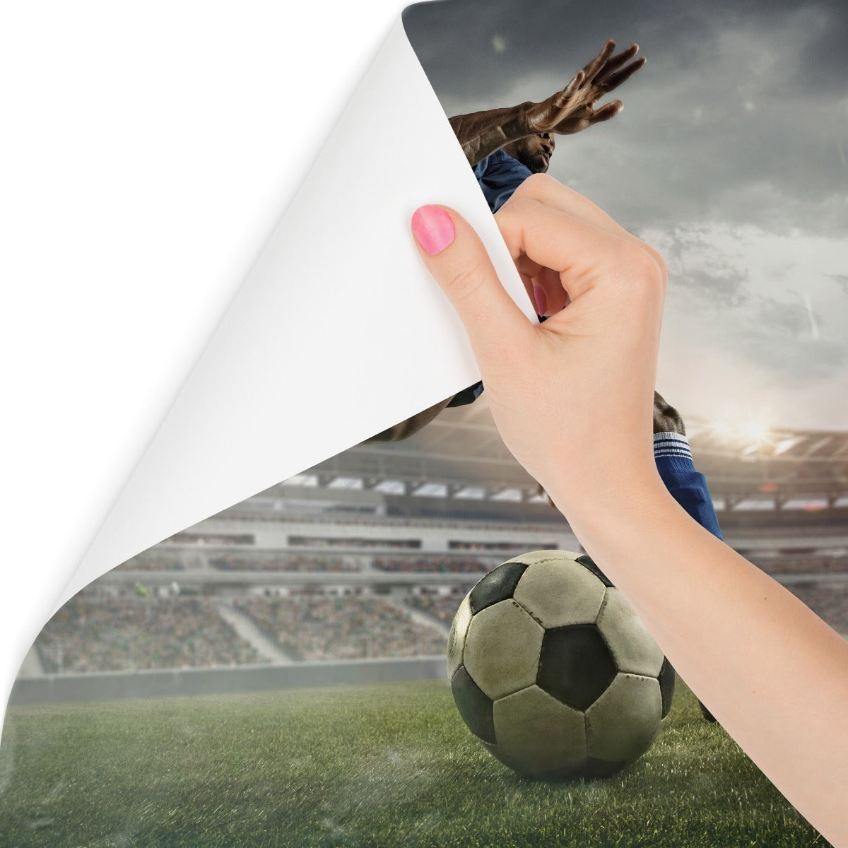 Fototapet Fotballspiller På Banen