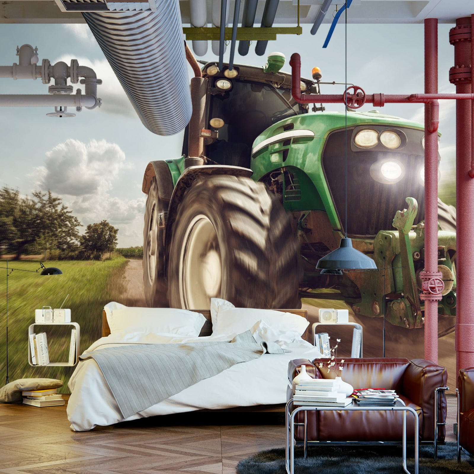 Fototapet Racing Traktor