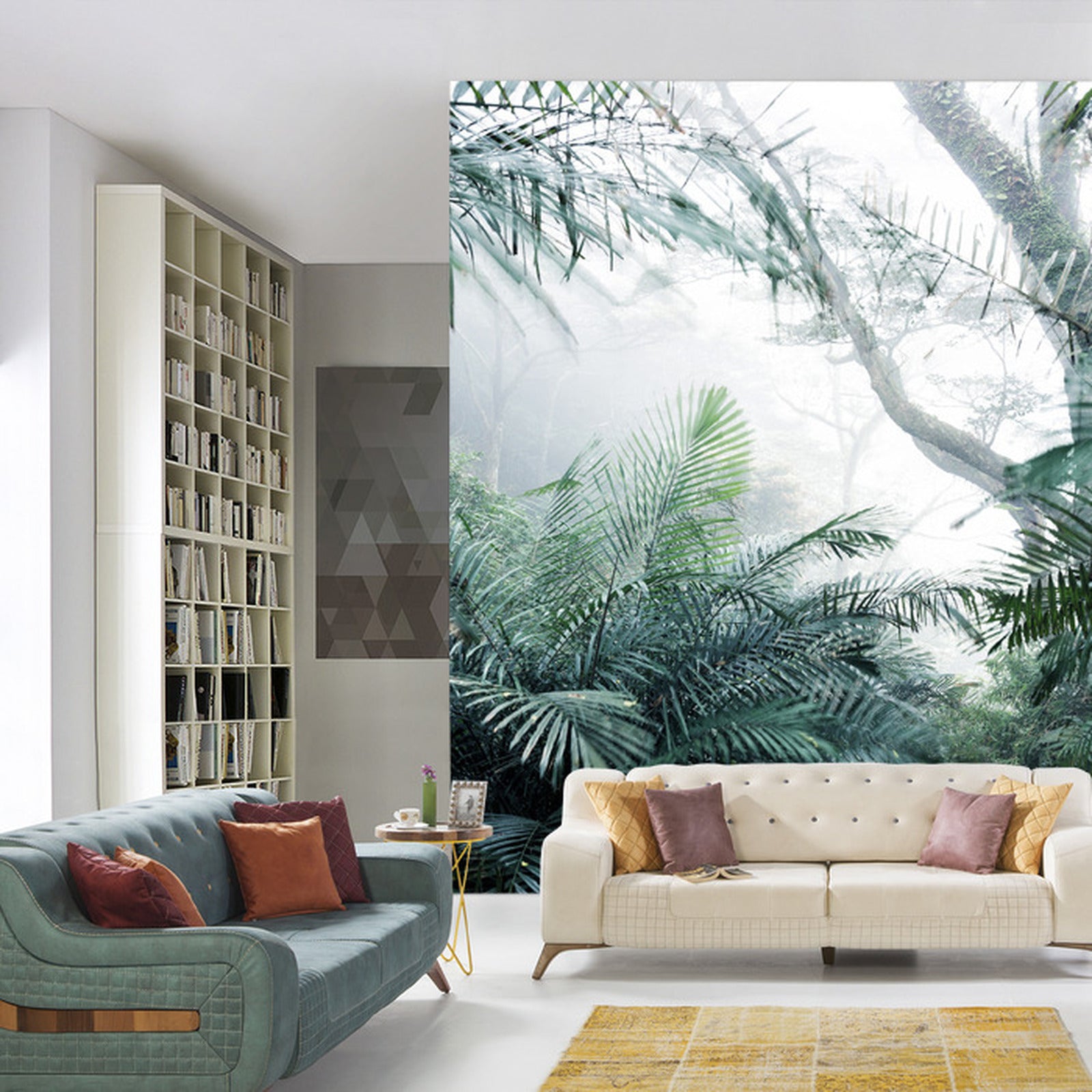 Fototapet Skog I Tåke