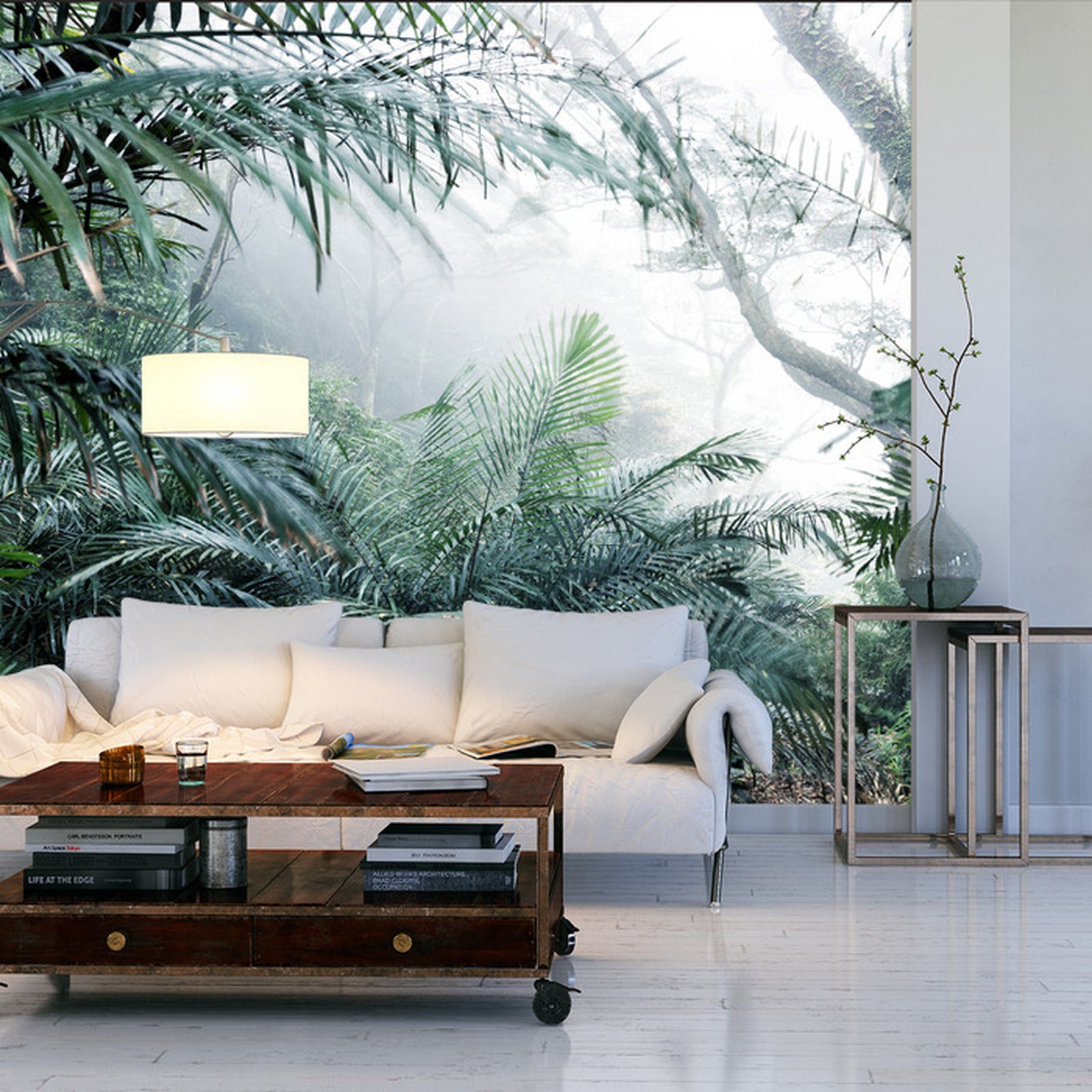 Fototapet Skog I Tåke