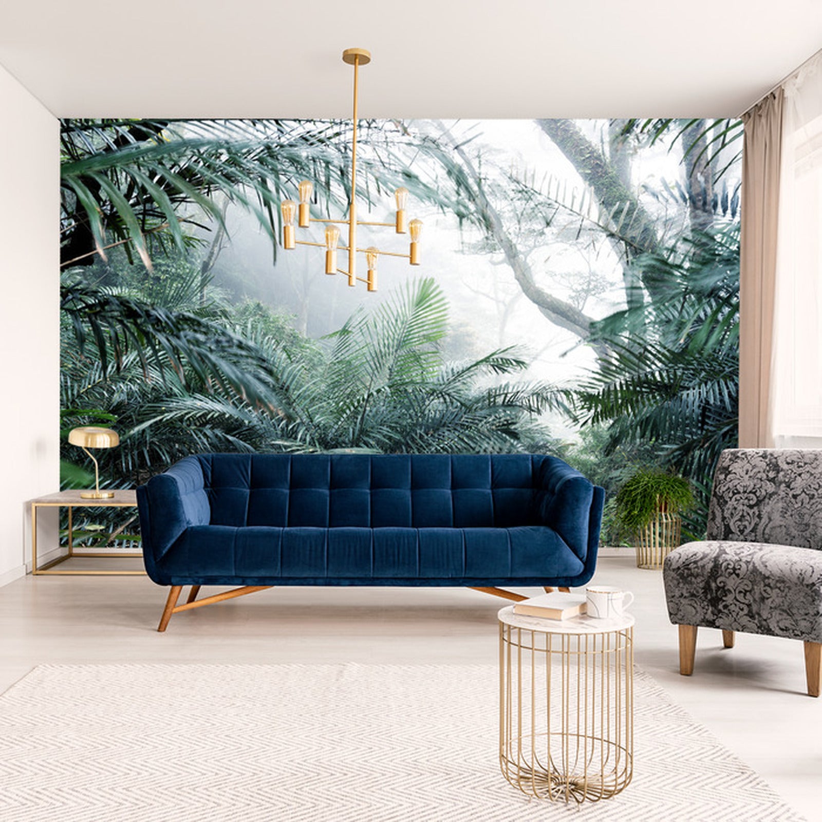 Fototapet Skog I Tåke