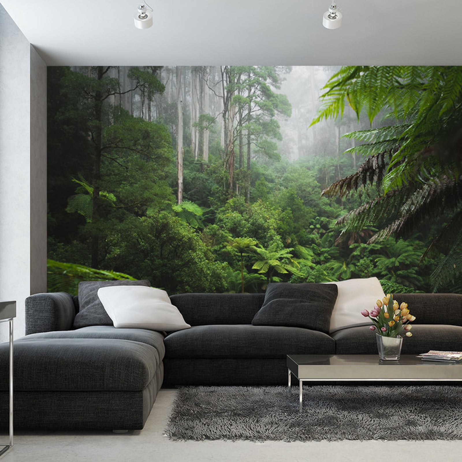 Fototapet Tett jungelskog