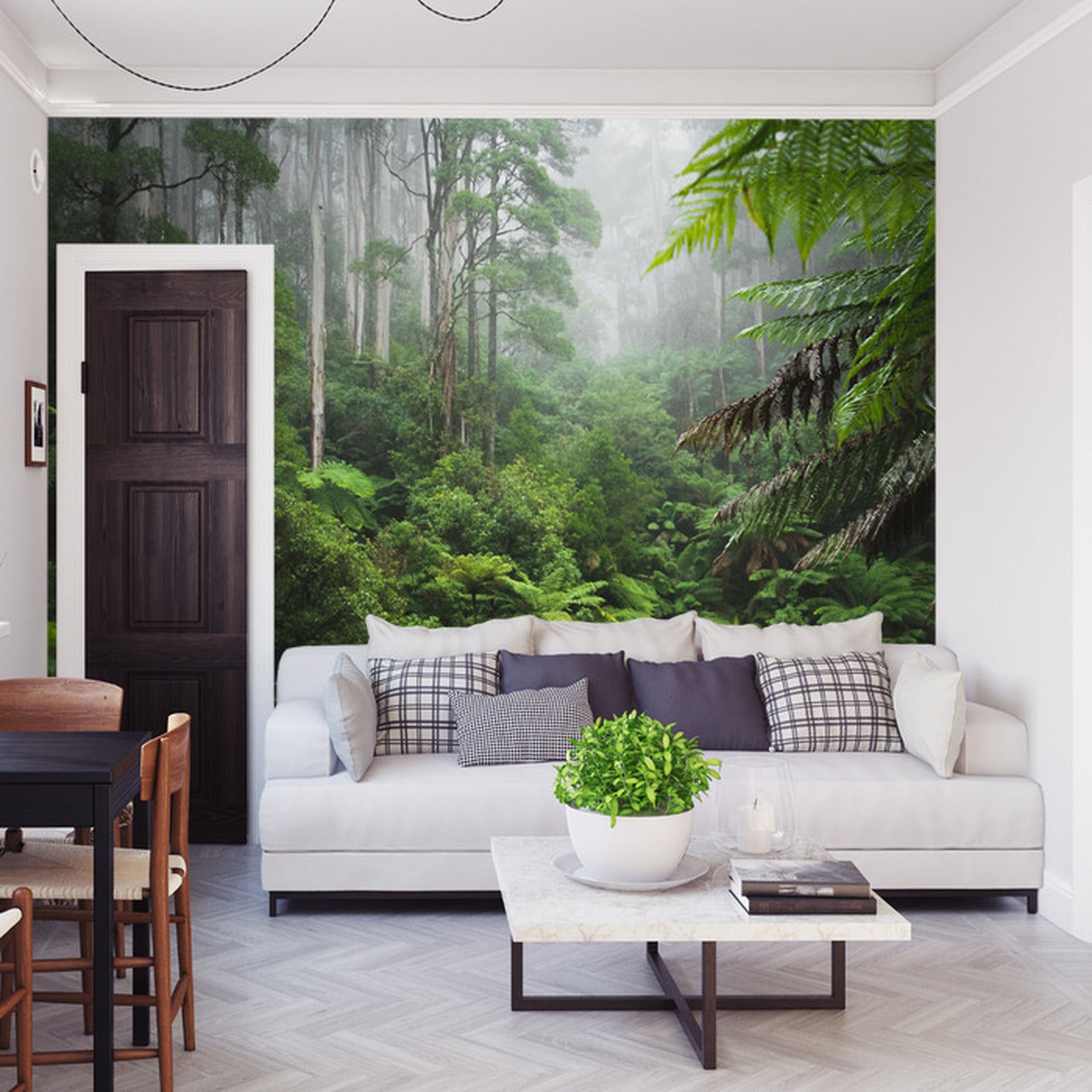 Fototapet Tett jungelskog