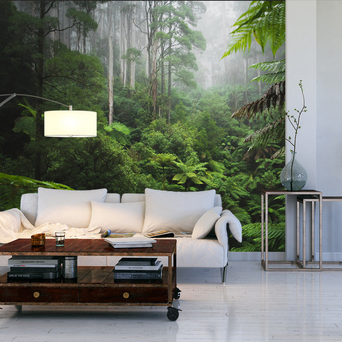 Fototapet Tett jungelskog