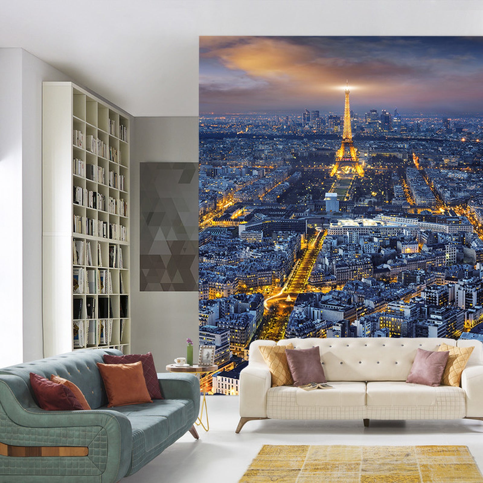 Fototapet Paris Om Natten