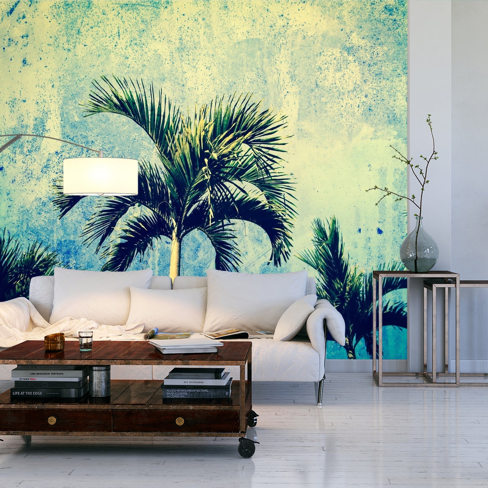 Fototapet Palmer I Grunge Stil