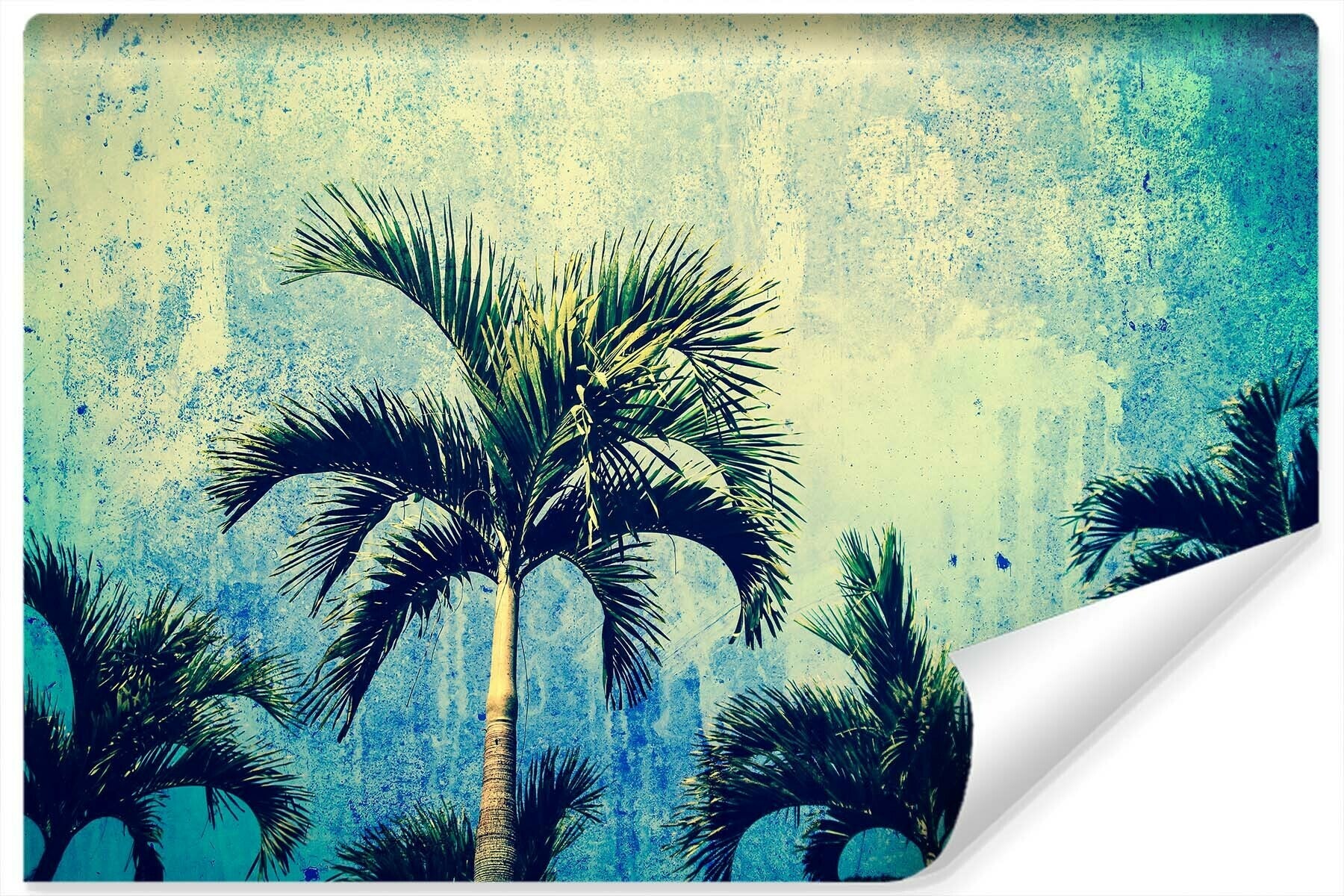 Fototapet Palmer I Grunge Stil