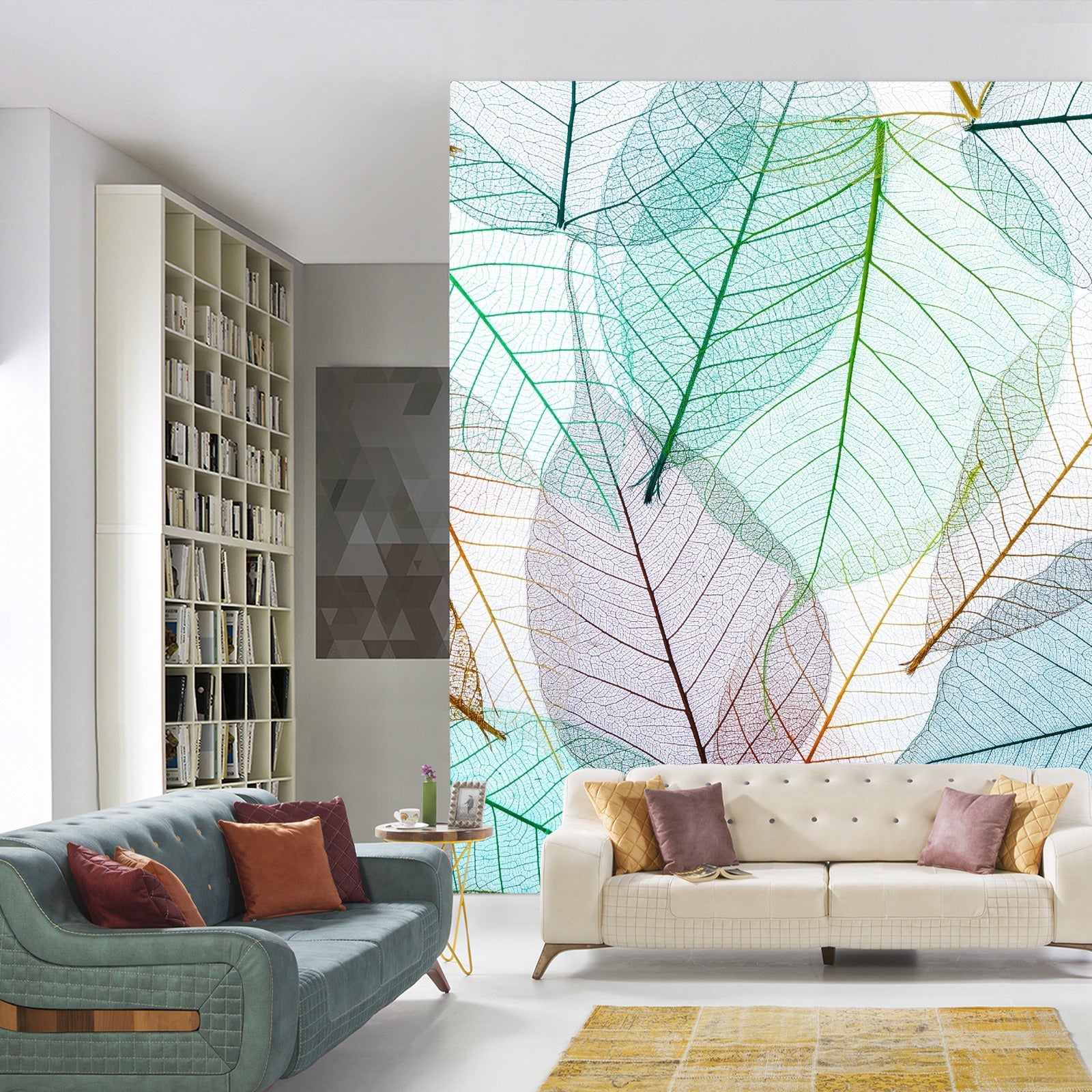 Fototapet Fargerike Gjennomskinnelige Blader