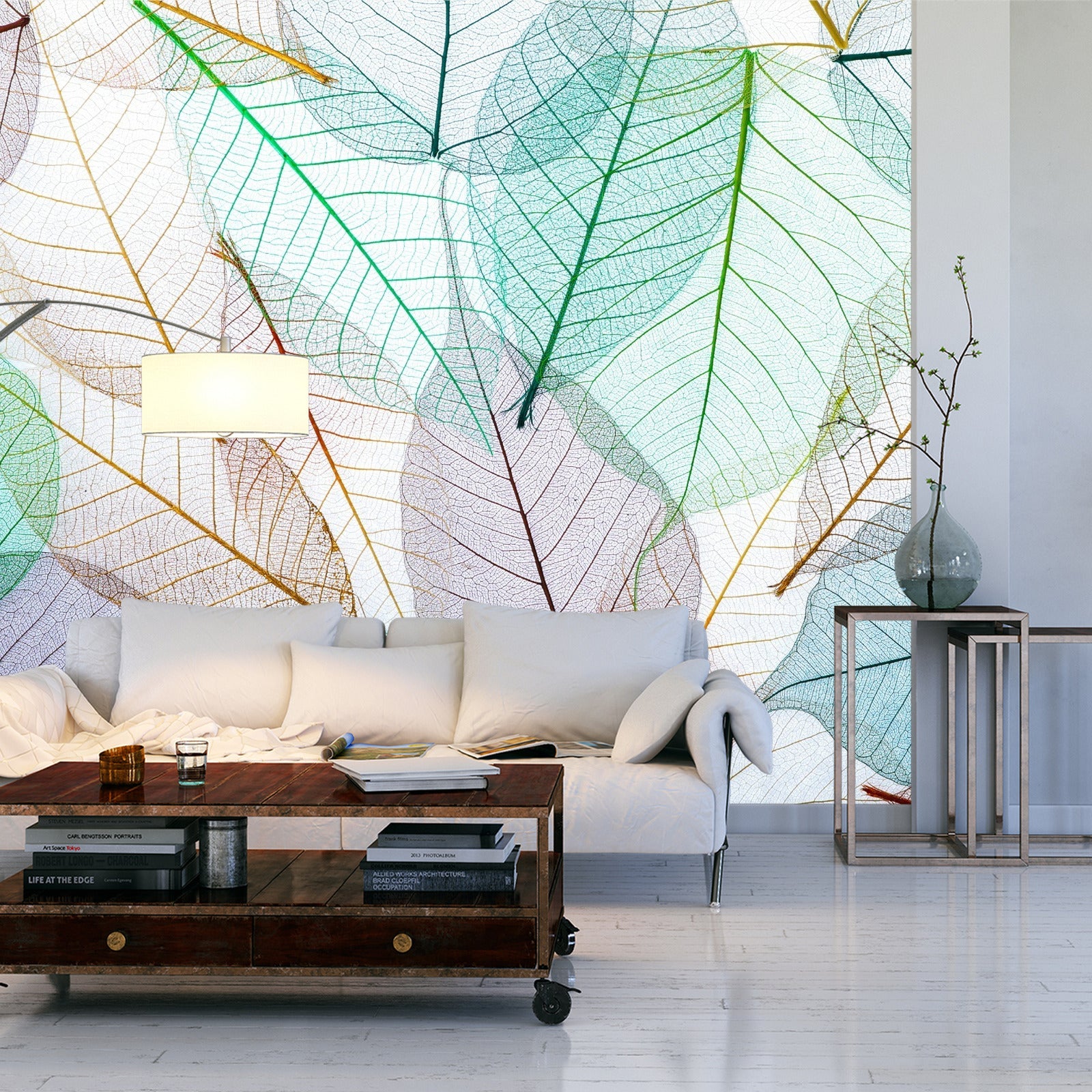 Fototapet Fargerike Gjennomskinnelige Blader