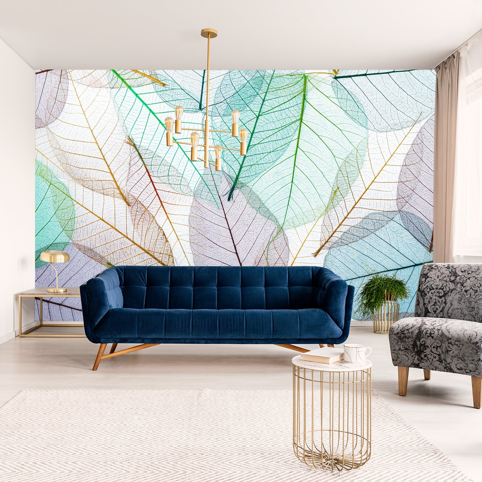 Fototapet Fargerike Gjennomskinnelige Blader