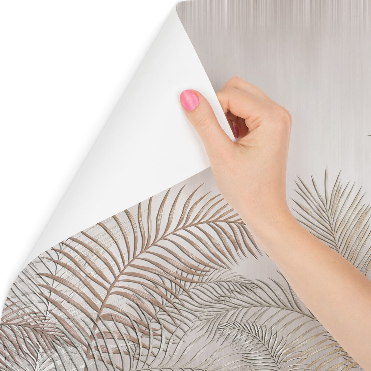 Fototapet Palmeblader På Lys Bakgrunn