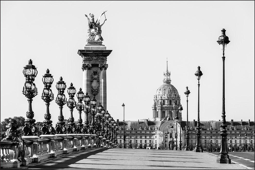 Fototapet Paris Svart Og Hvitt