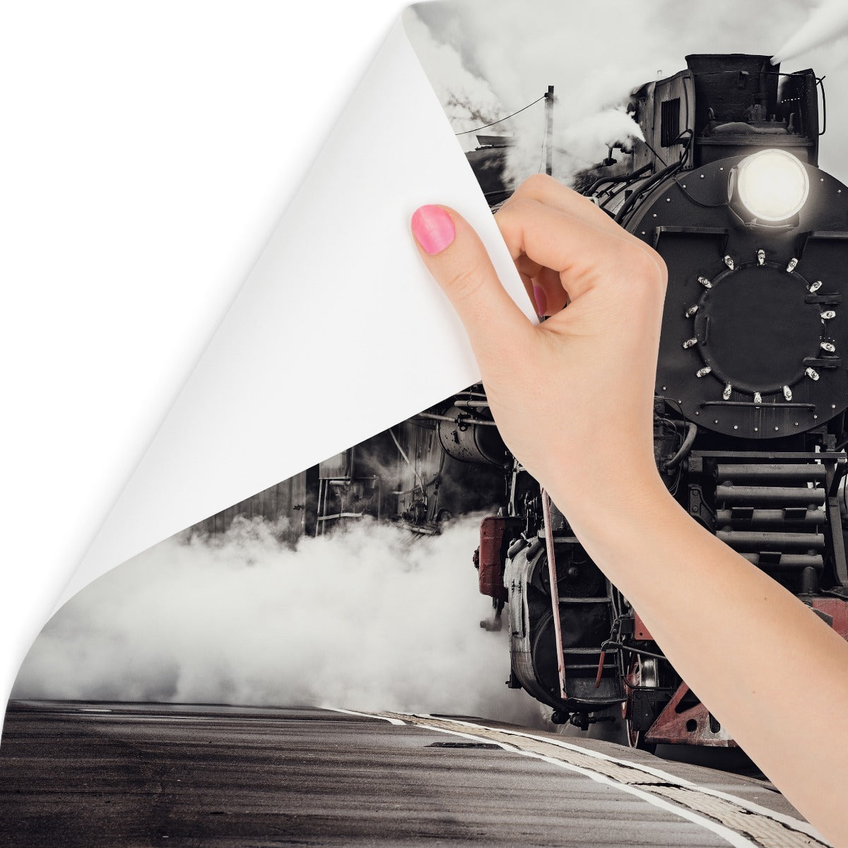 Fototapet Antikke Damptog