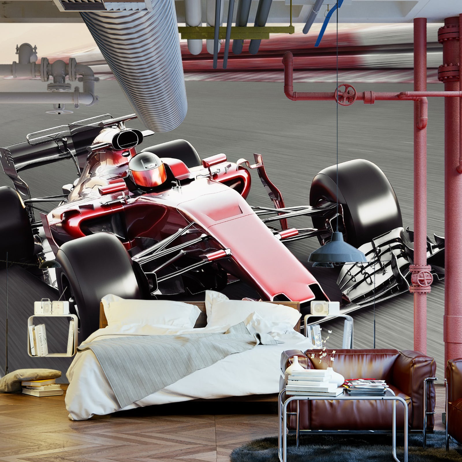 Fototapet F1-Bil På En Bane