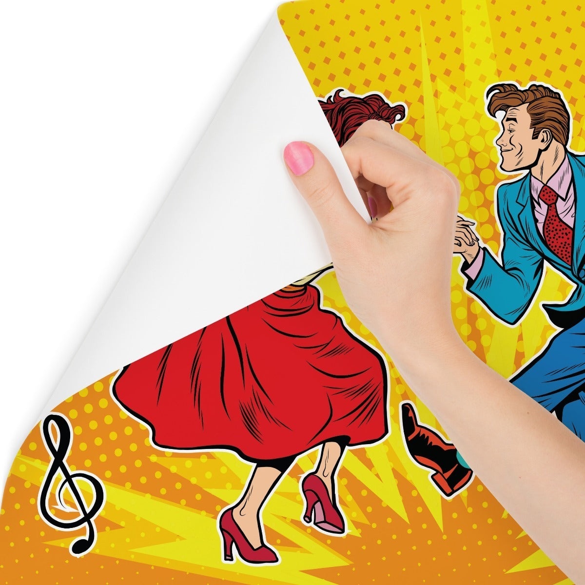 Fototapet Dansepar I Popkunststil