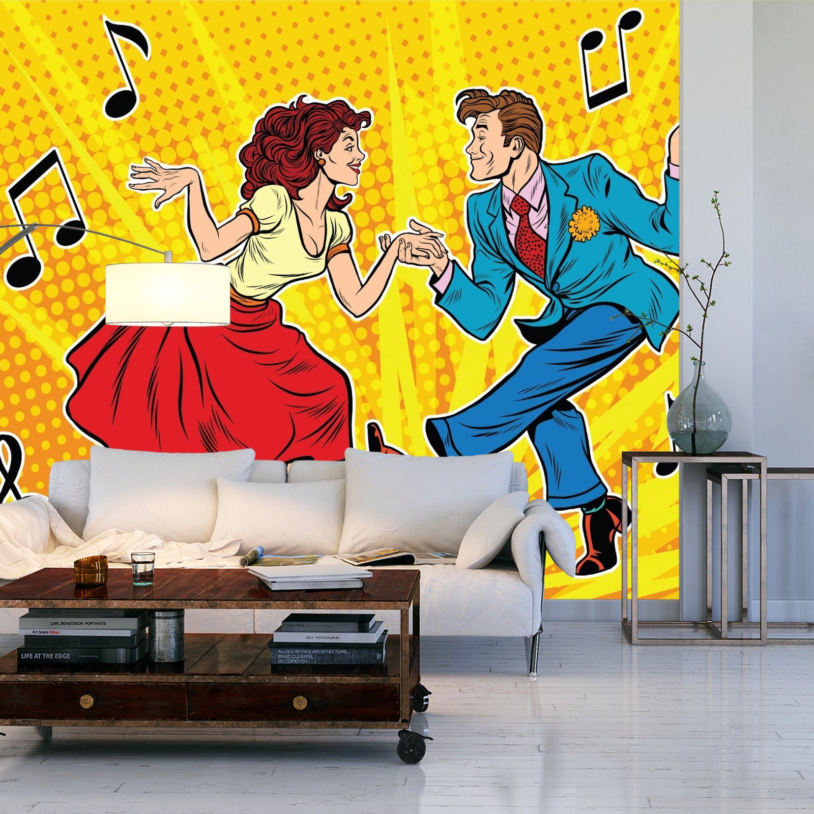 Fototapet Dansepar I Popkunststil