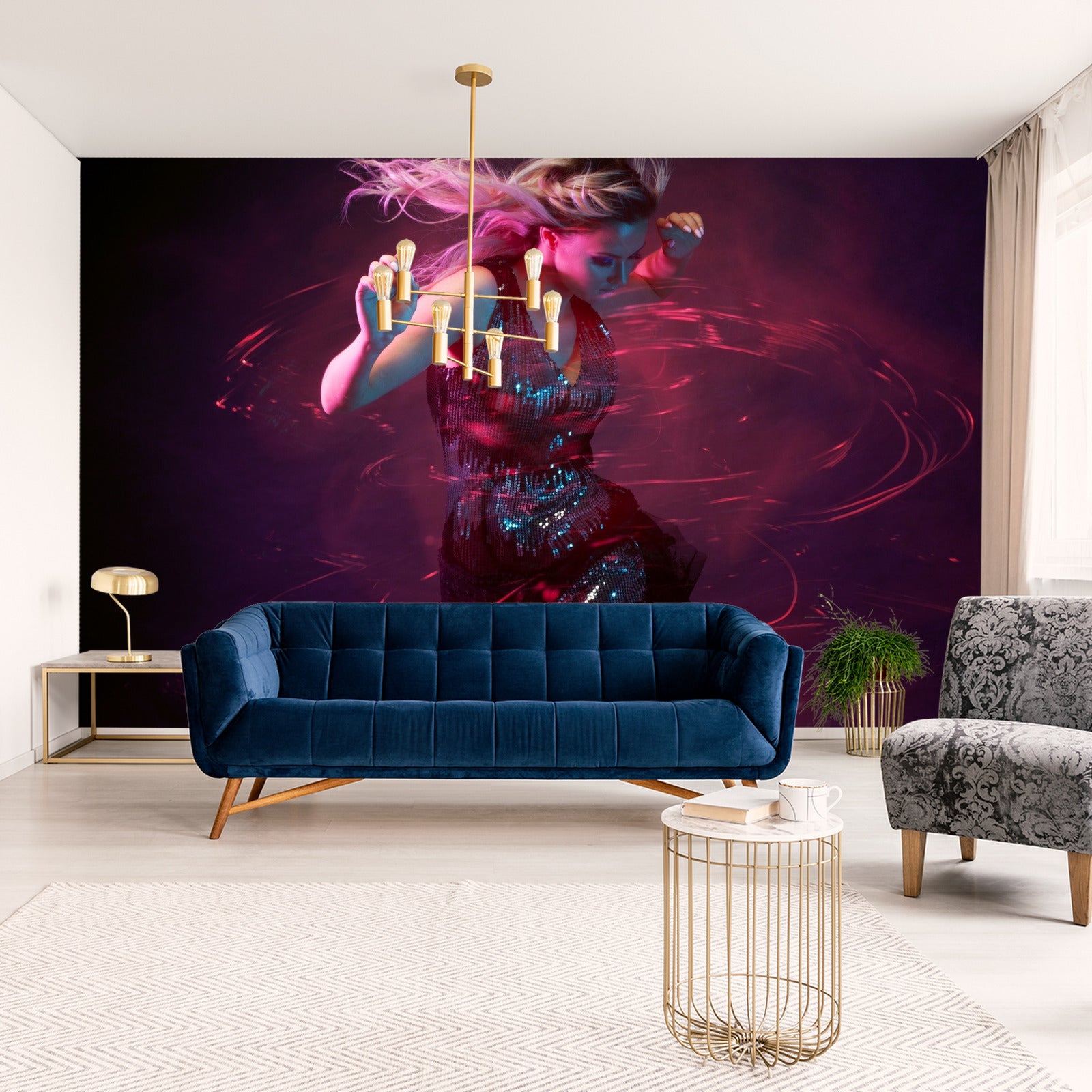 Fototapet Ung Kvinne I Dans