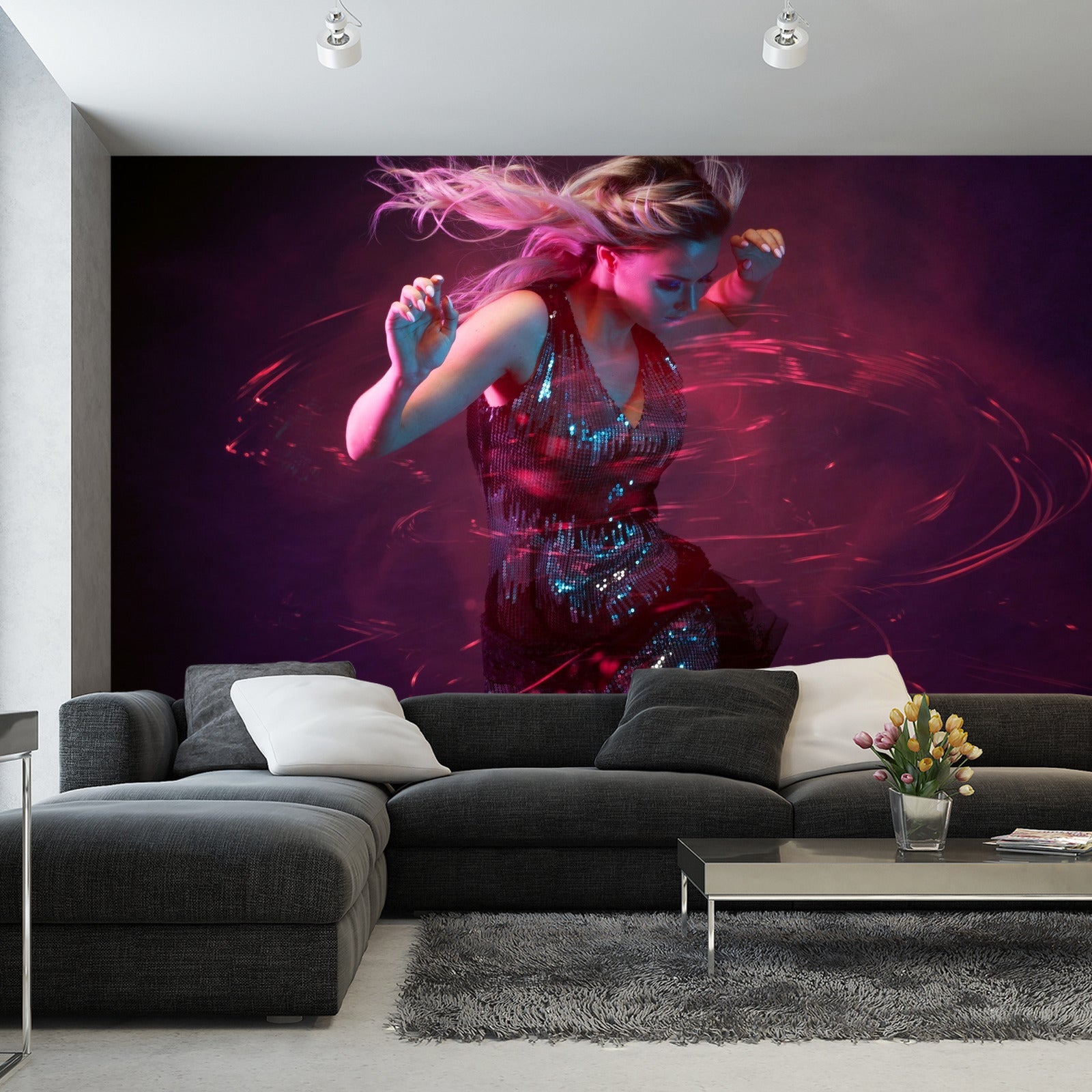 Fototapet Ung Kvinne I Dans