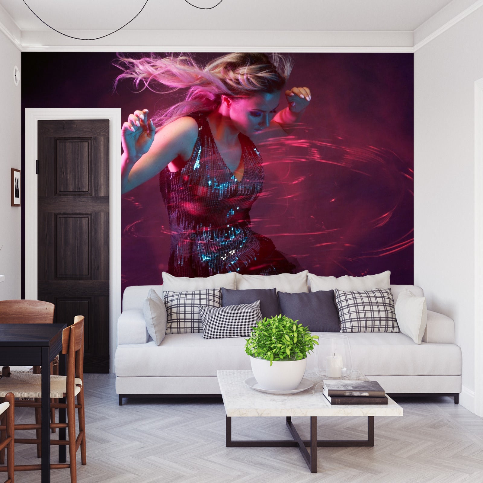 Fototapet Ung Kvinne I Dans