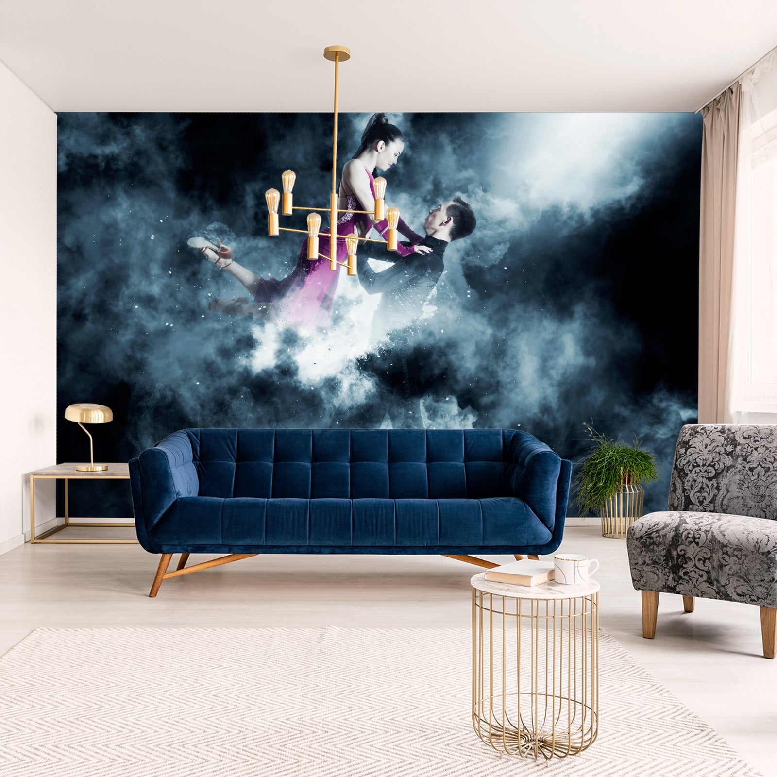 Fototapet Et Par Balldansere Under Forestillingen