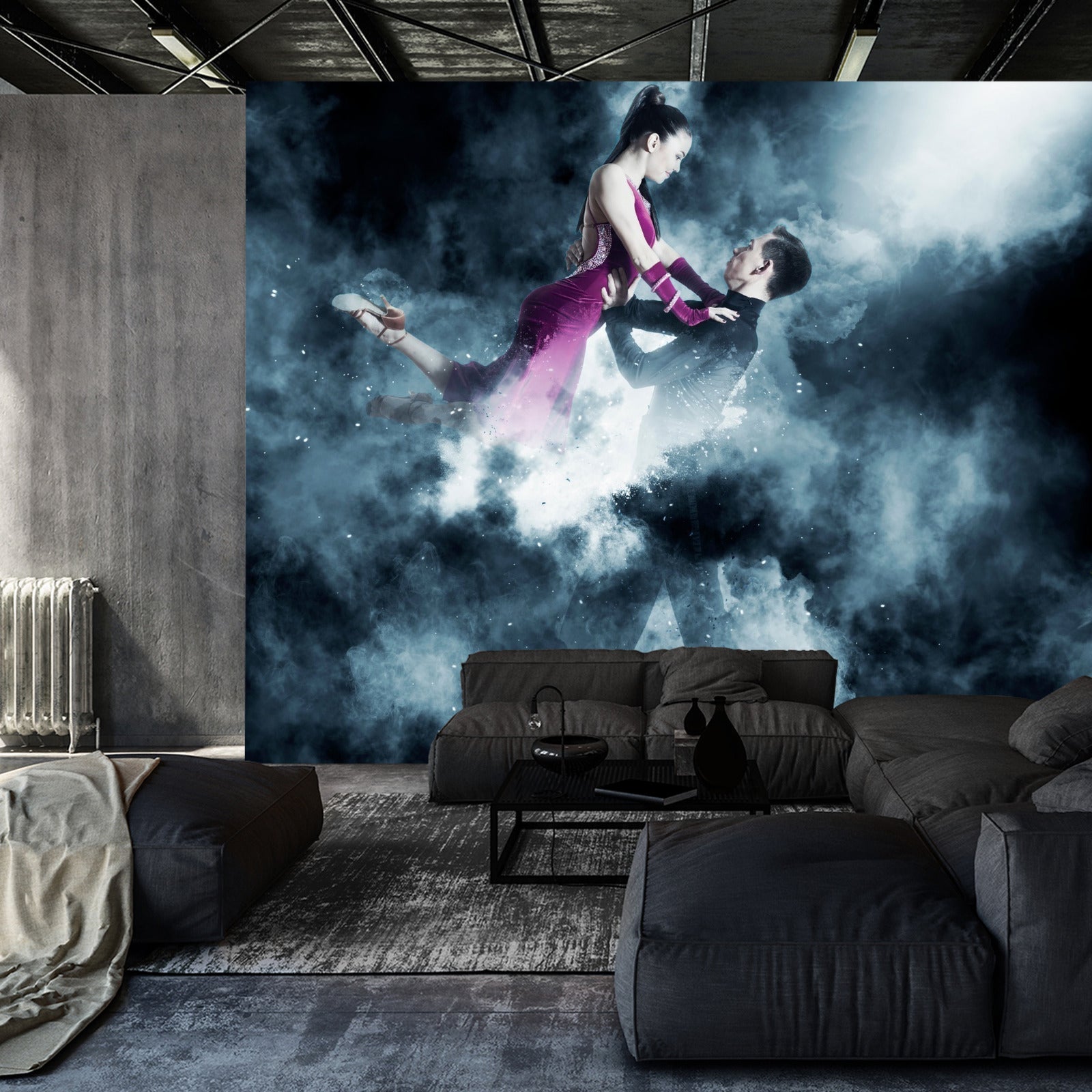 Fototapet Et Par Balldansere Under Forestillingen