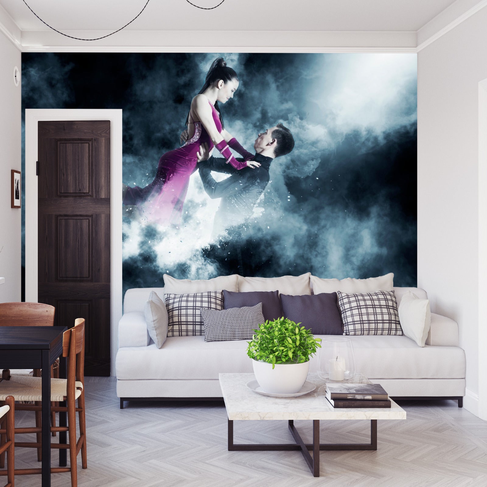 Fototapet Et Par Balldansere Under Forestillingen