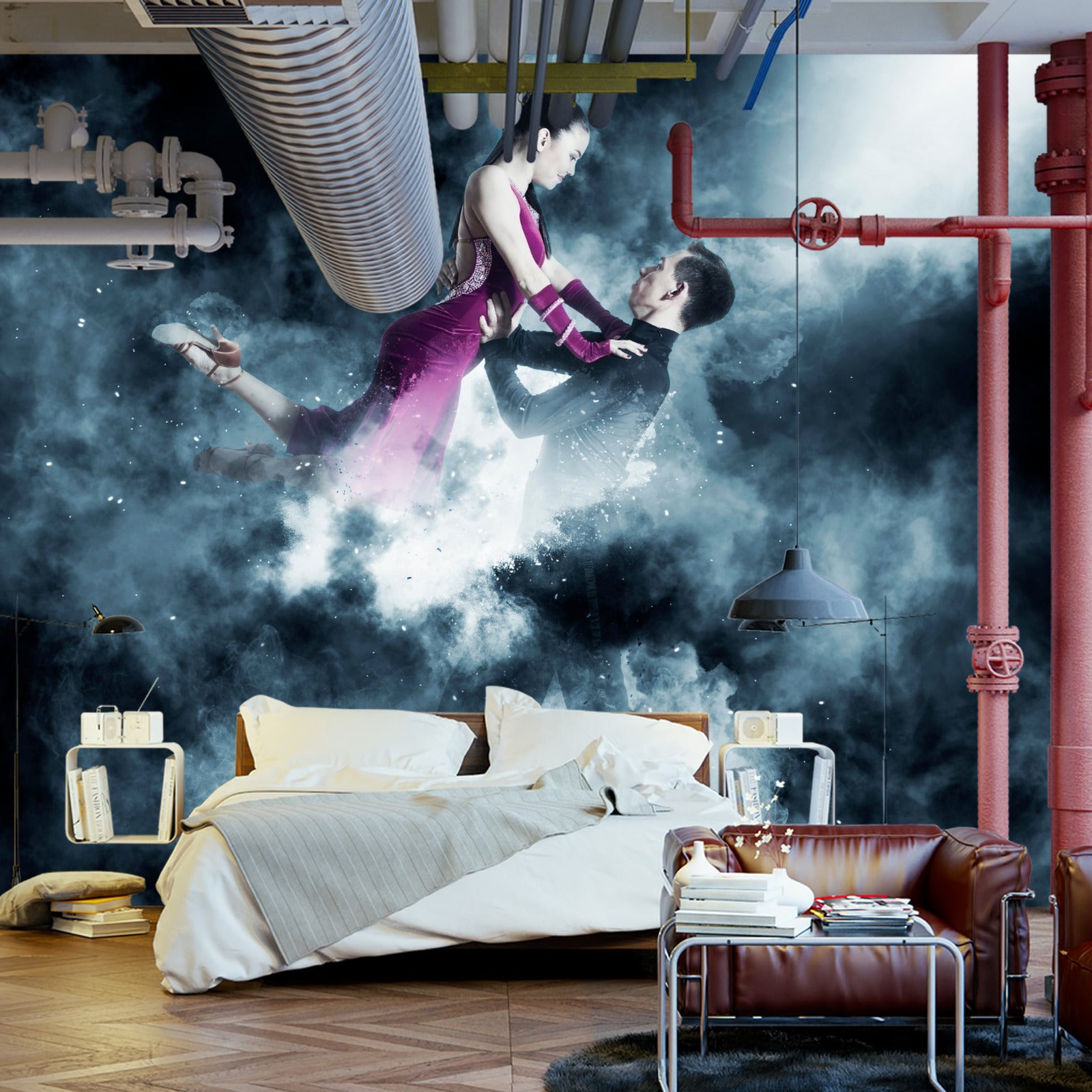 Fototapet Et Par Balldansere Under Forestillingen