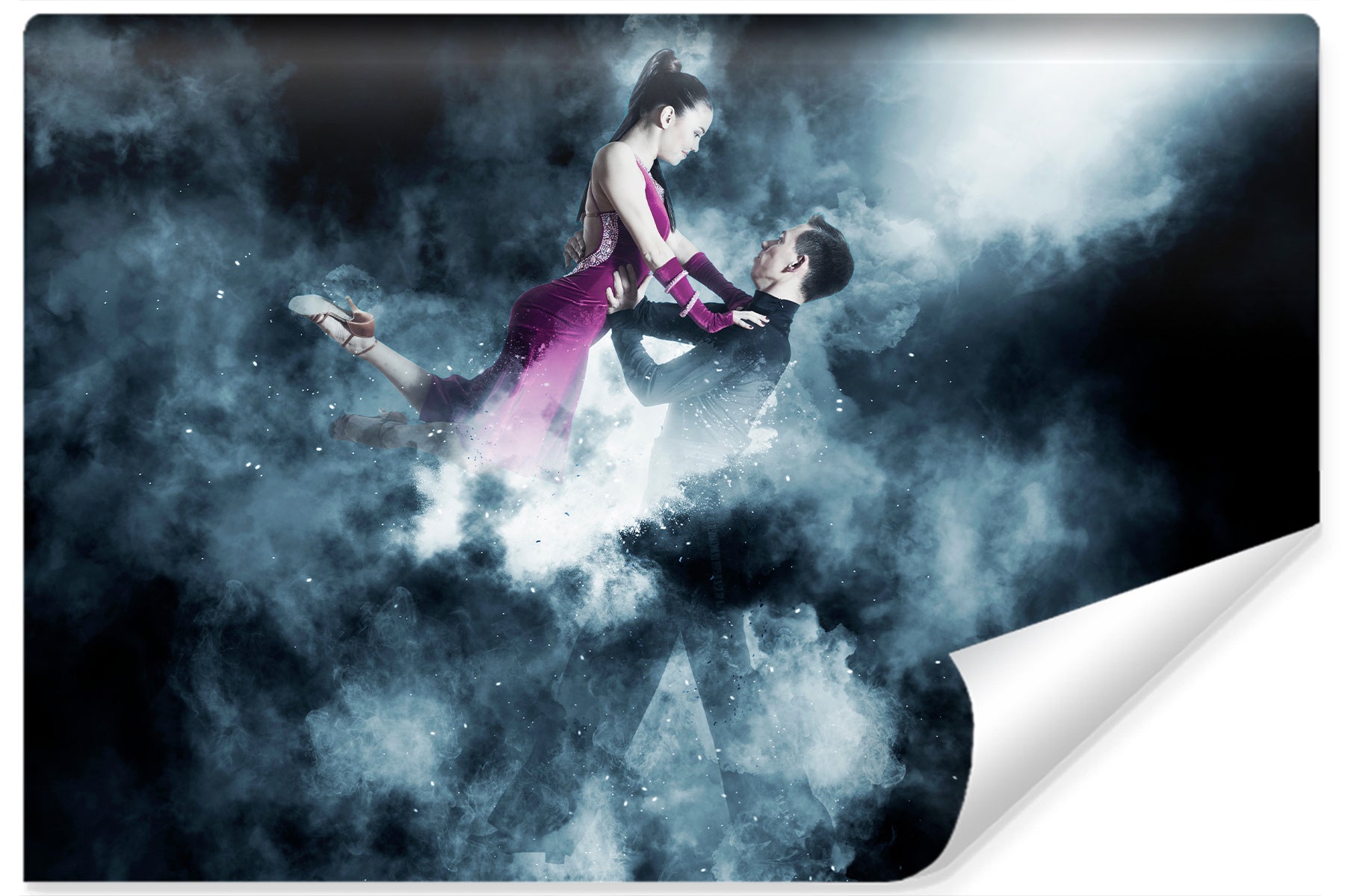 Fototapet Et Par Balldansere Under Forestillingen