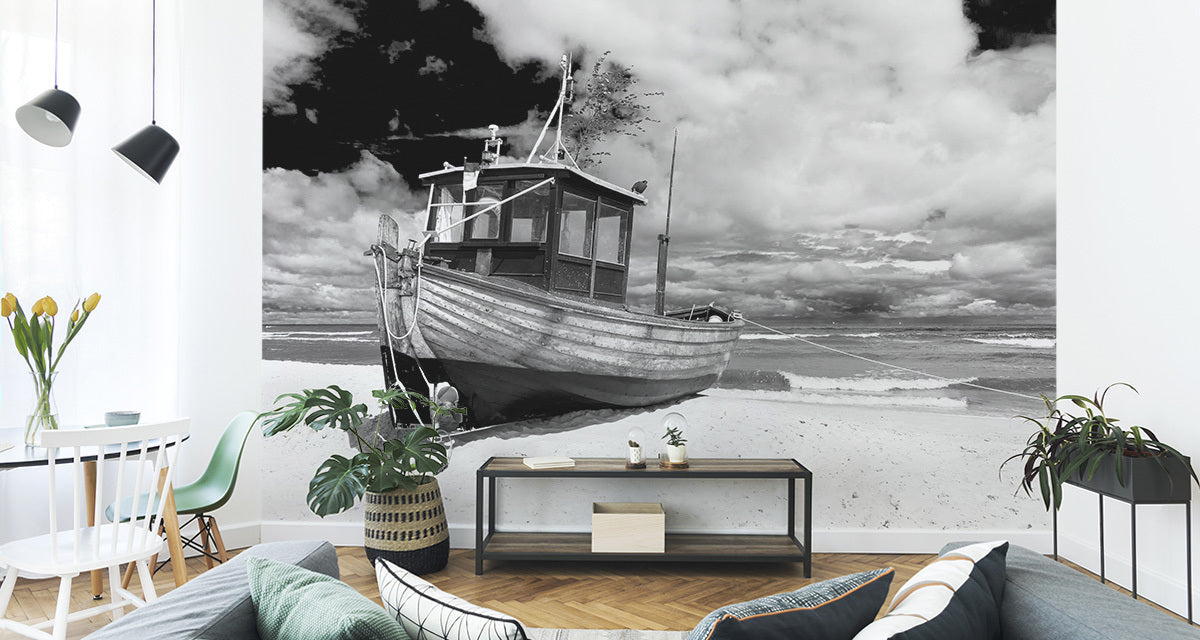 Fototapet Strandbåt