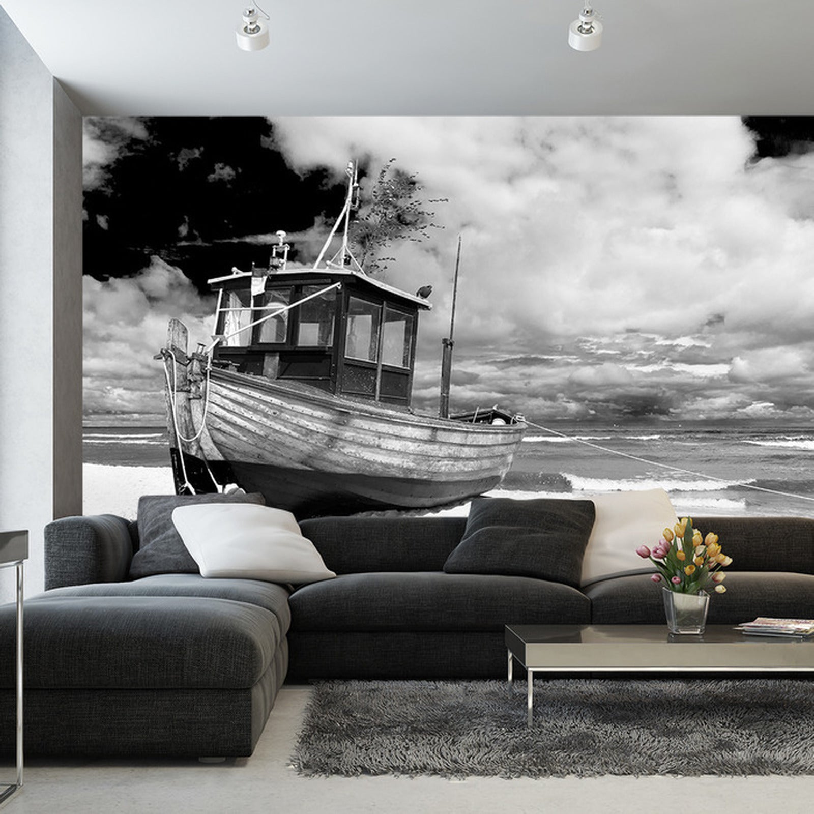 Fototapet Strandbåt