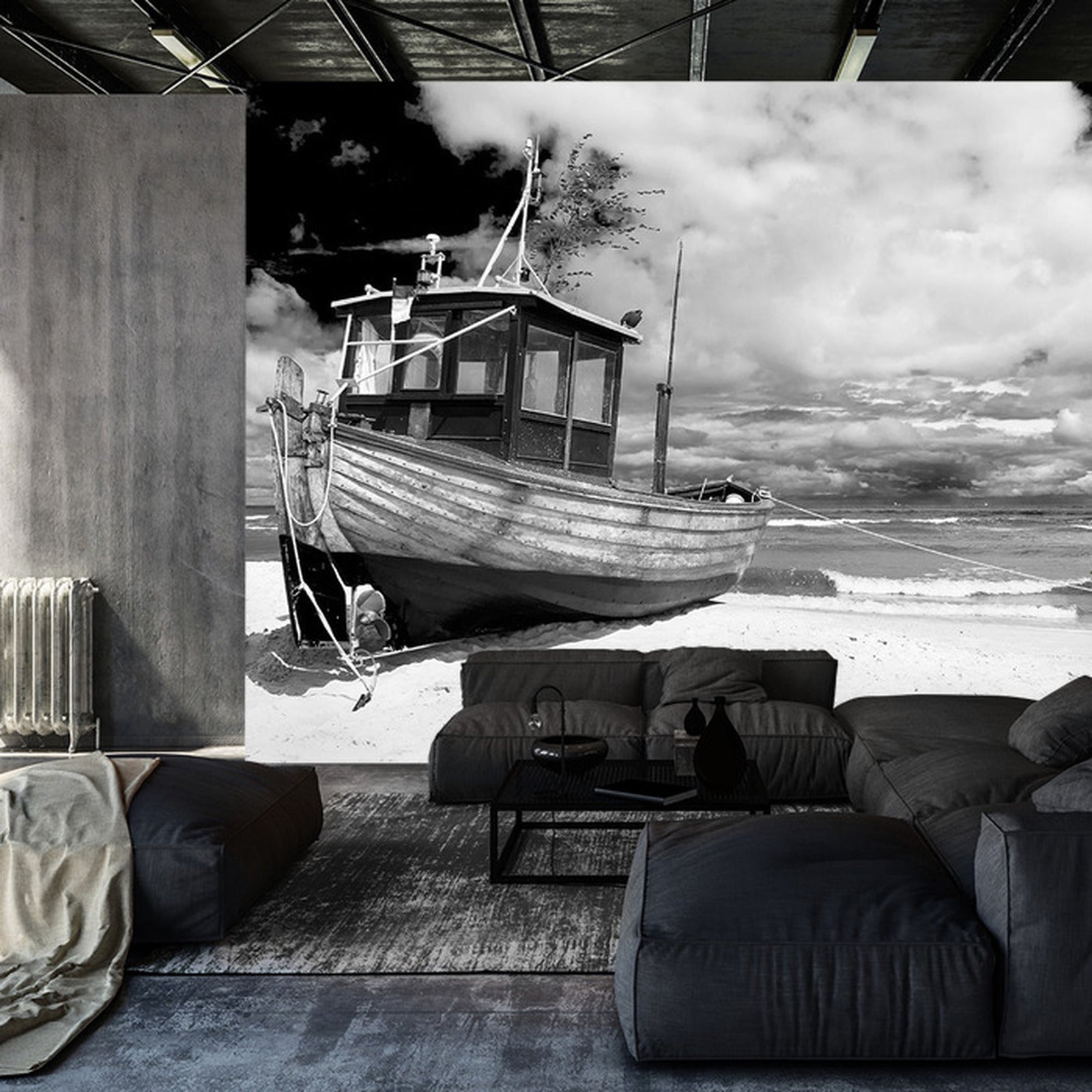 Fototapet Strandbåt