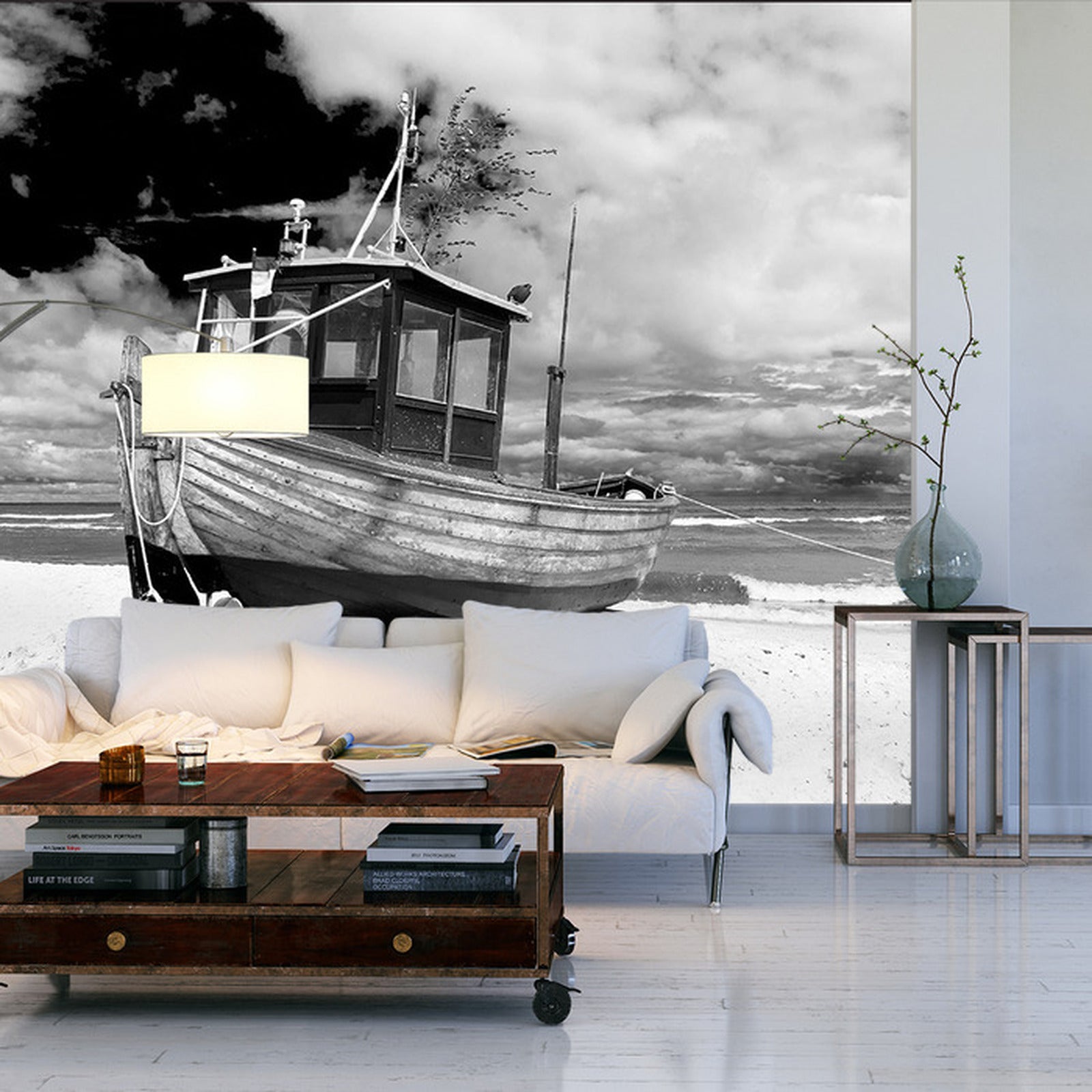 Fototapet Strandbåt