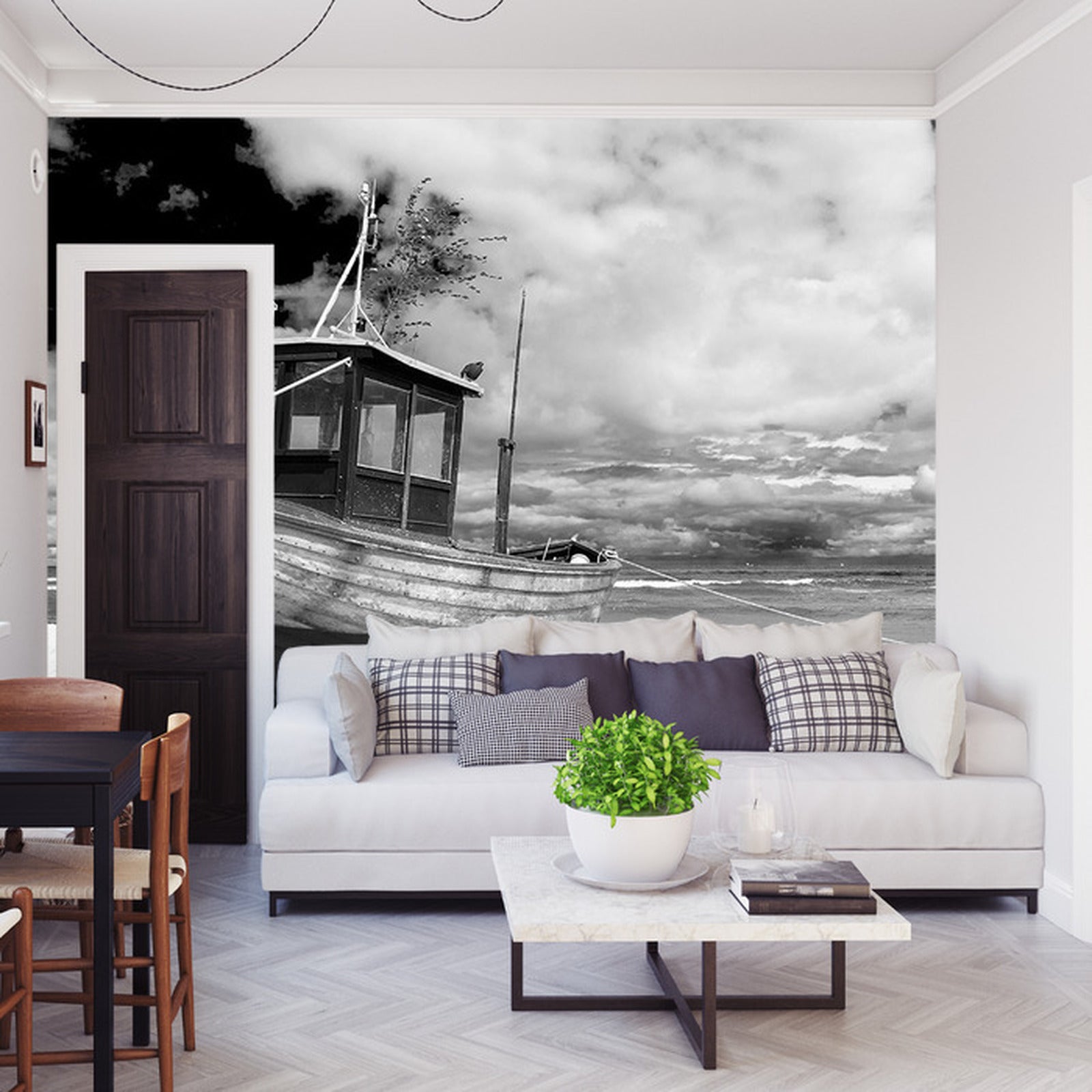 Fototapet Strandbåt