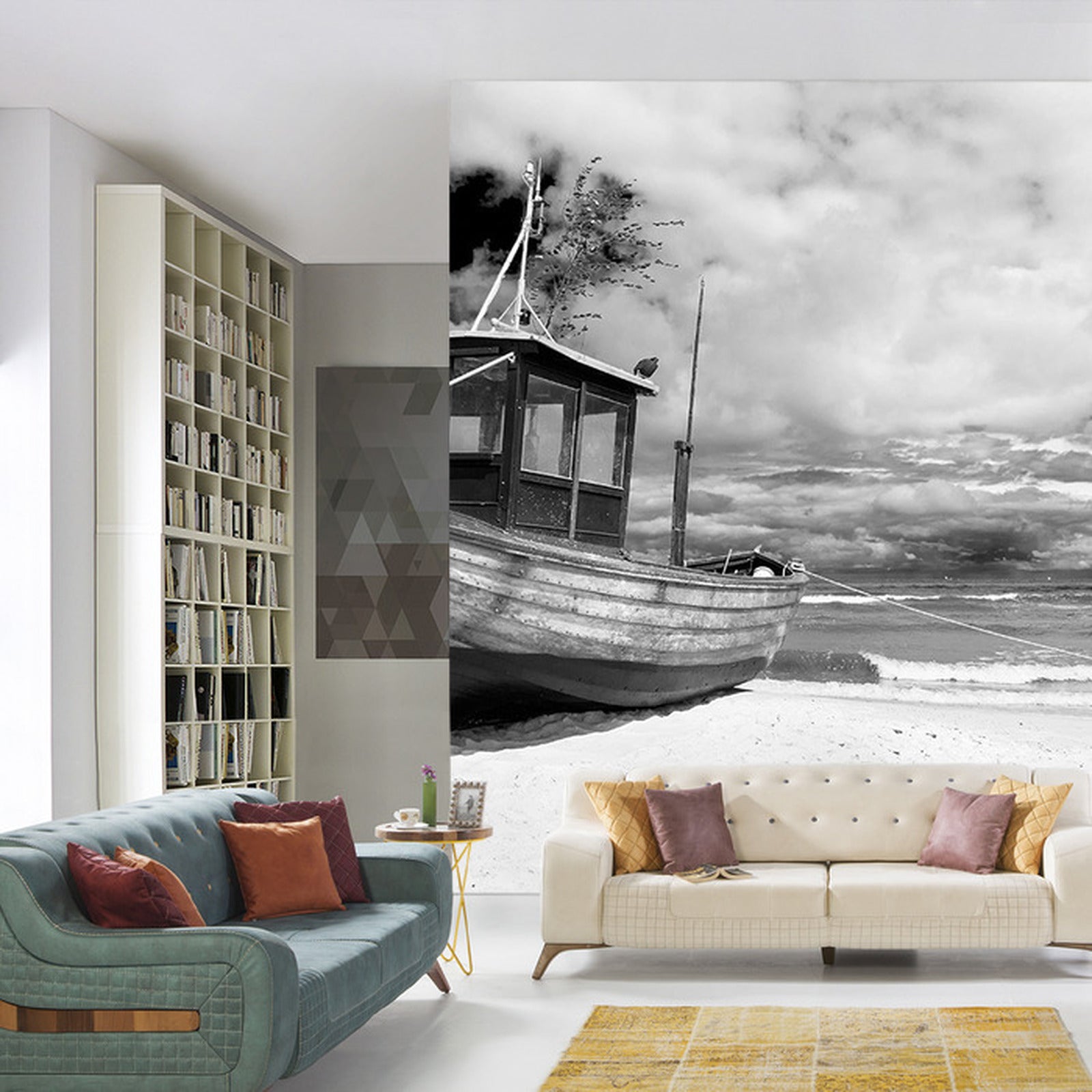 Fototapet Strandbåt