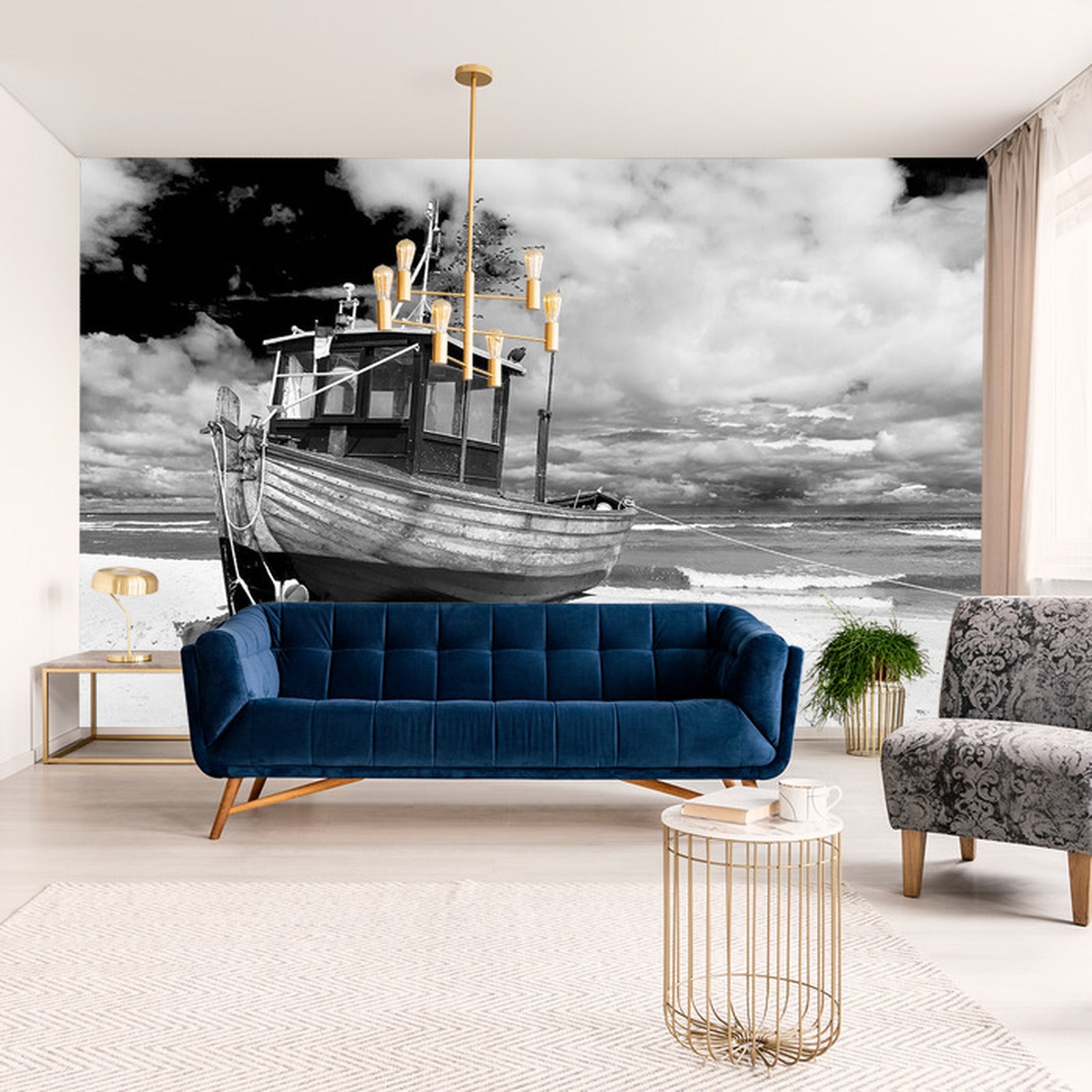 Fototapet Strandbåt