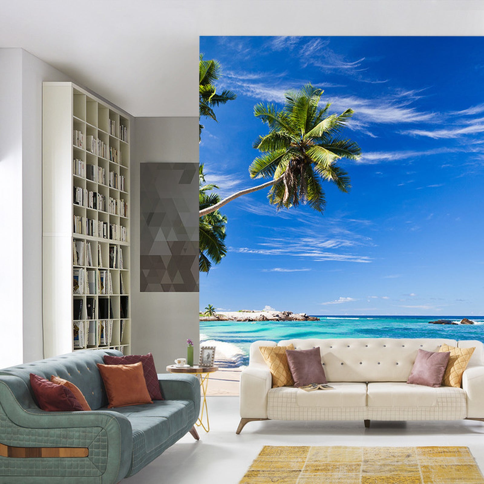 Fototapet Beach Ocean Palmer