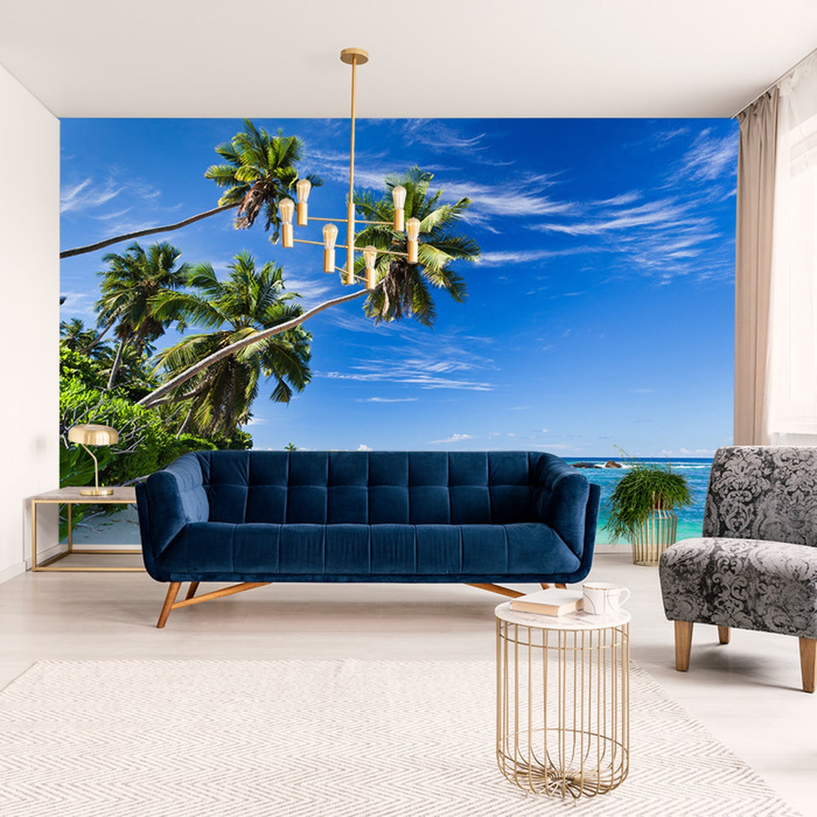 Fototapet Beach Ocean Palmer