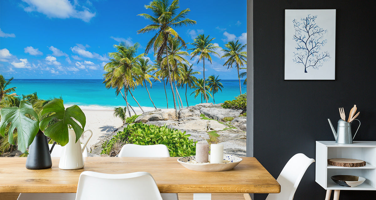 Fototapet Beach Ocean Palmer