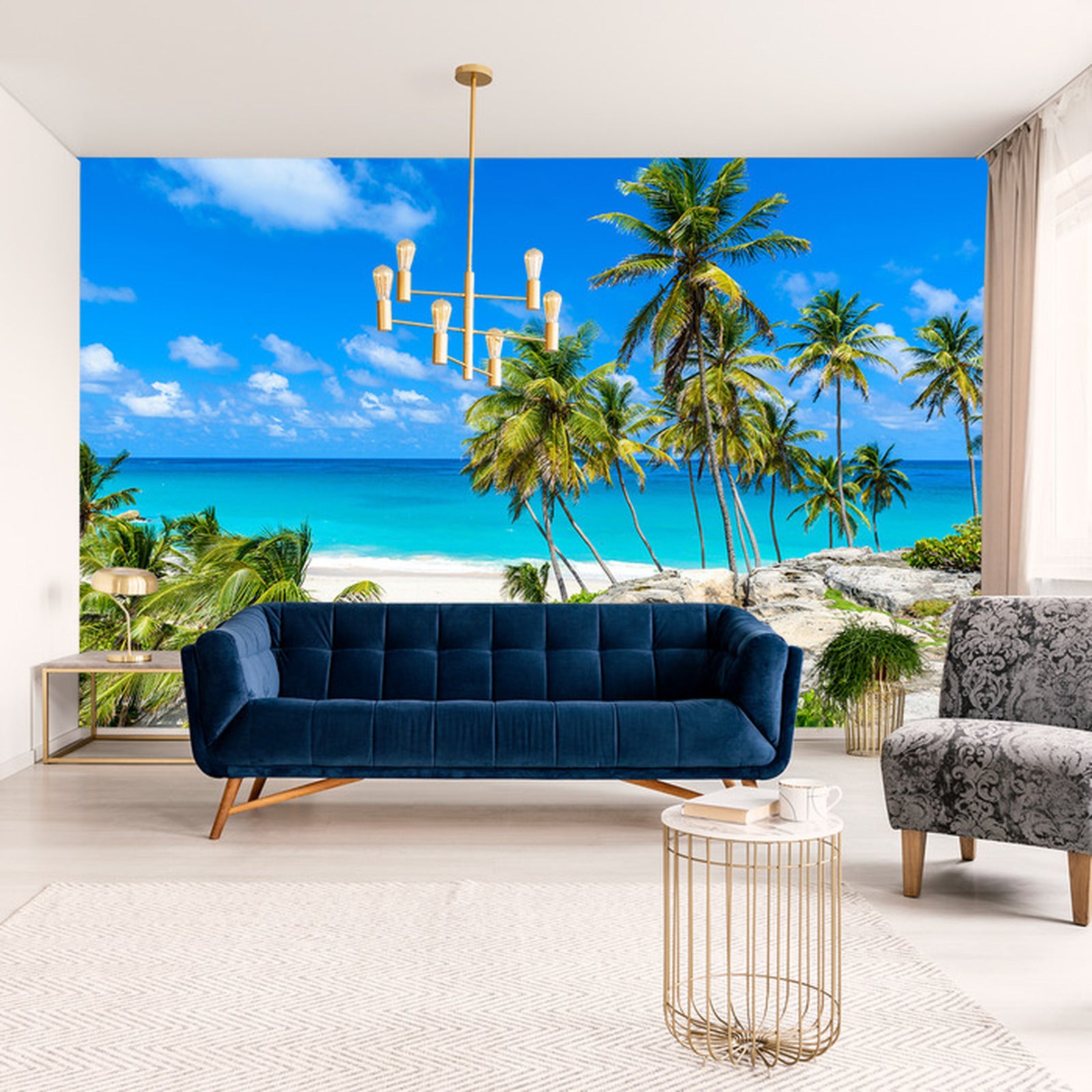 Fototapet Beach Ocean Palmer